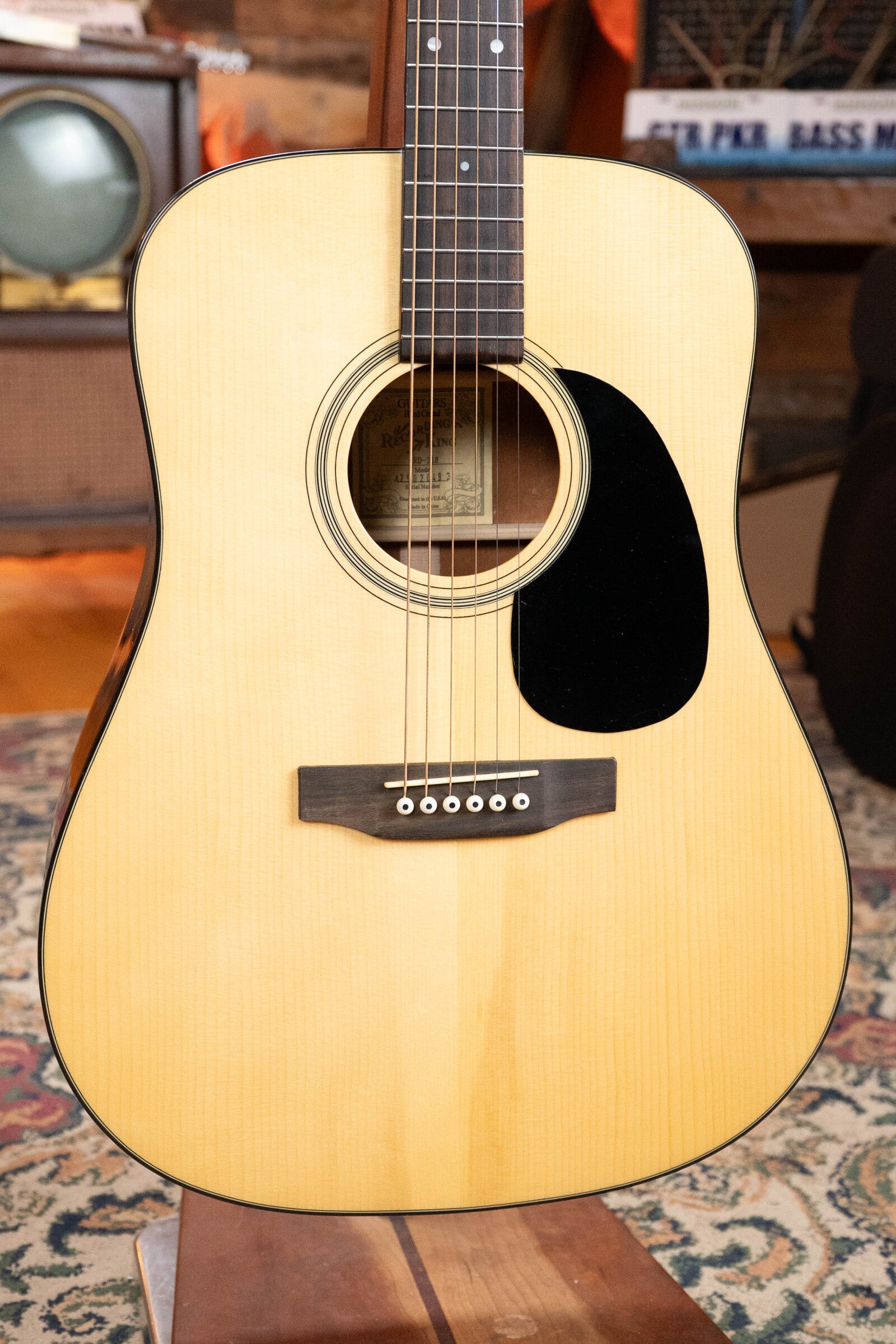 Recording King RD-318 Aged Adirondack/African Mahogany Dreadnaught Acoustic Guitar #0493