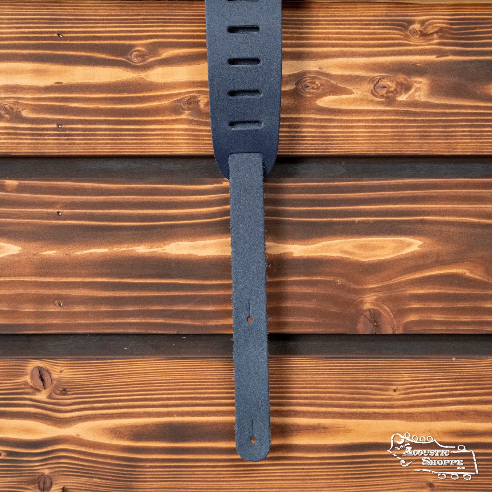 D'Addario/Planet Waves Classic Leather Guitar Strap Blue 25BL04