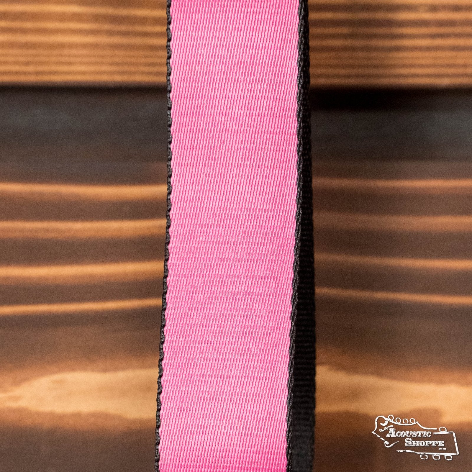 Levy's Jr Poly Series 1.5" Kids Pink Guitar Strap w/Leather Ends