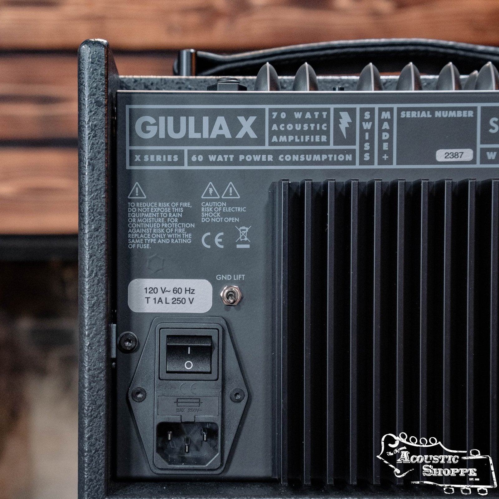 Schertler Amp GIULIA - X w/ Anthracite Finish