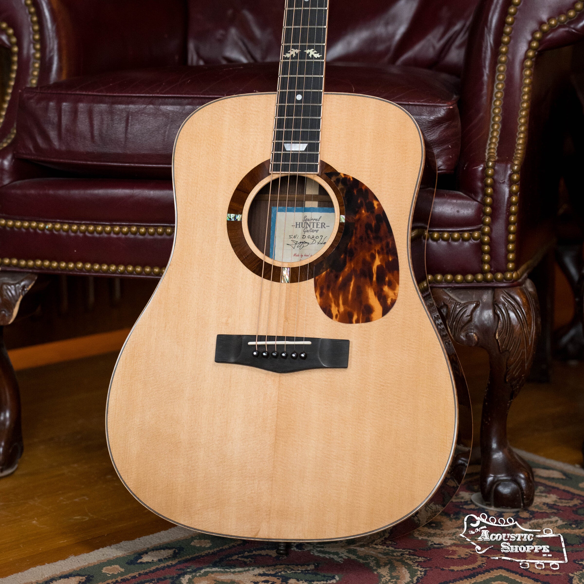 Squirrel Hunter Rosewood Dreadnought Sitka Spruce/ East Indian Rosewood- Local Luthier Showcase