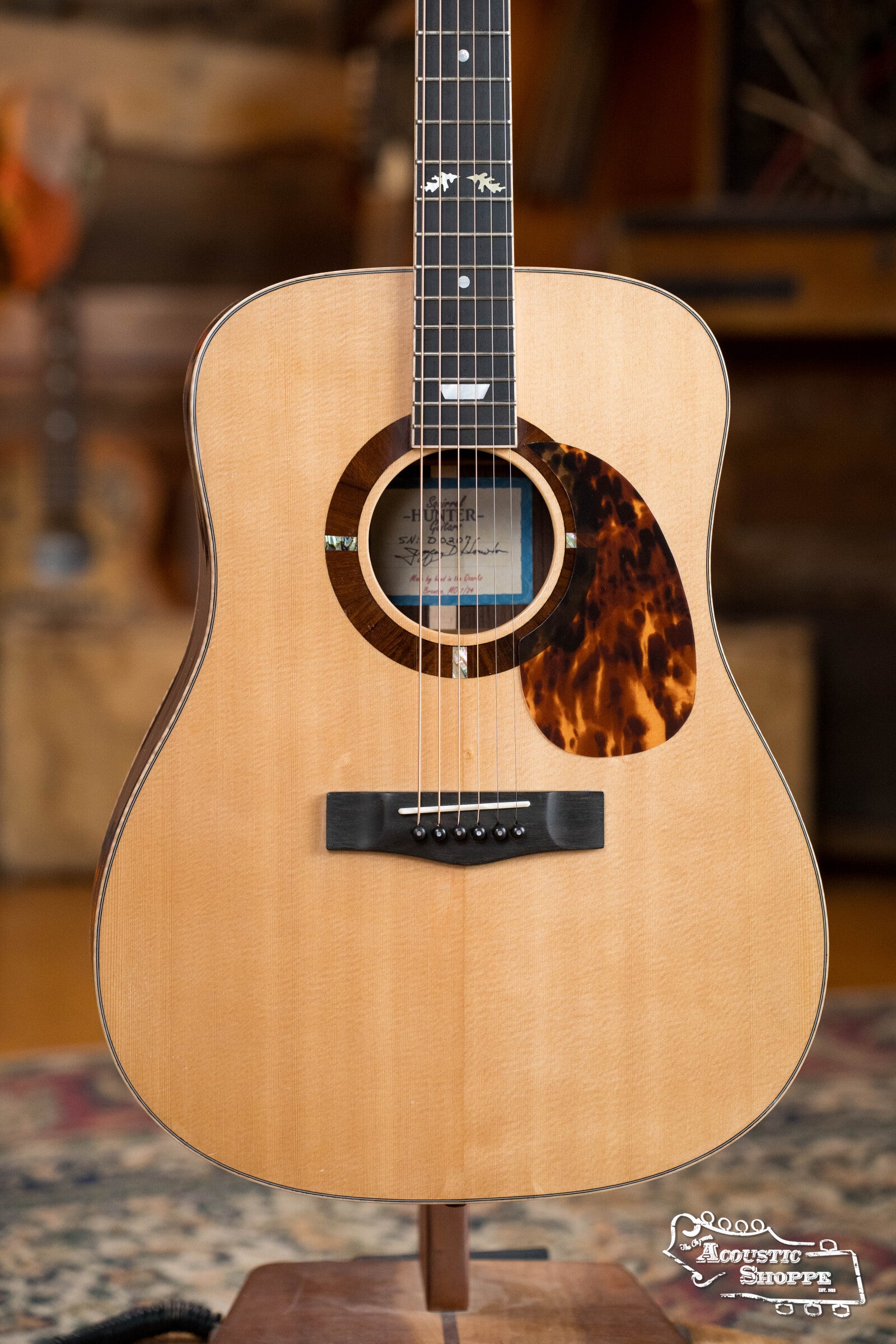 Squirrel Hunter Rosewood Dreadnought Sitka Spruce/ East Indian Rosewood- Local Luthier Showcase