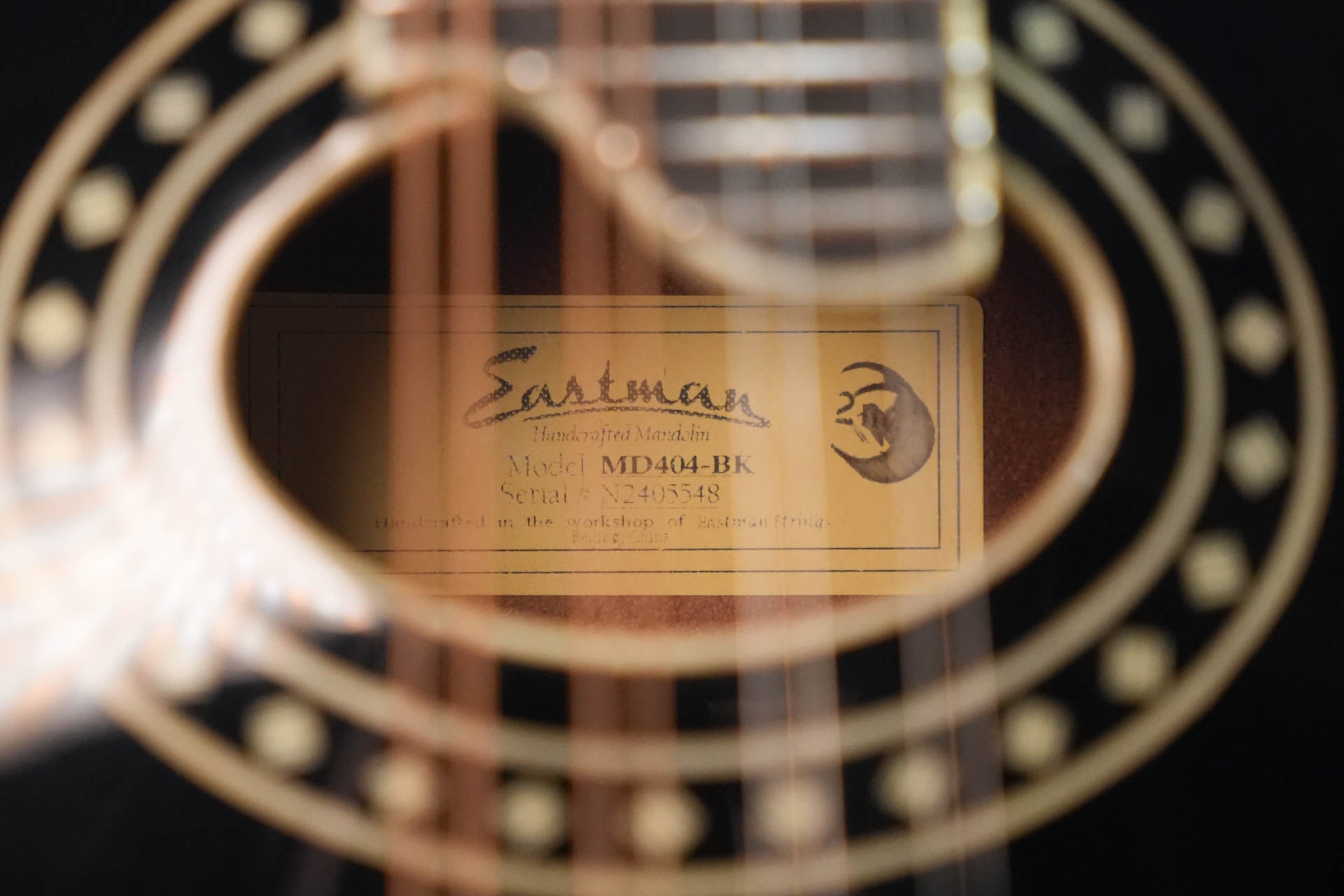 *Stage Ready* Eastman MD404-BK A-Style Oval Hole Mandolin #5548