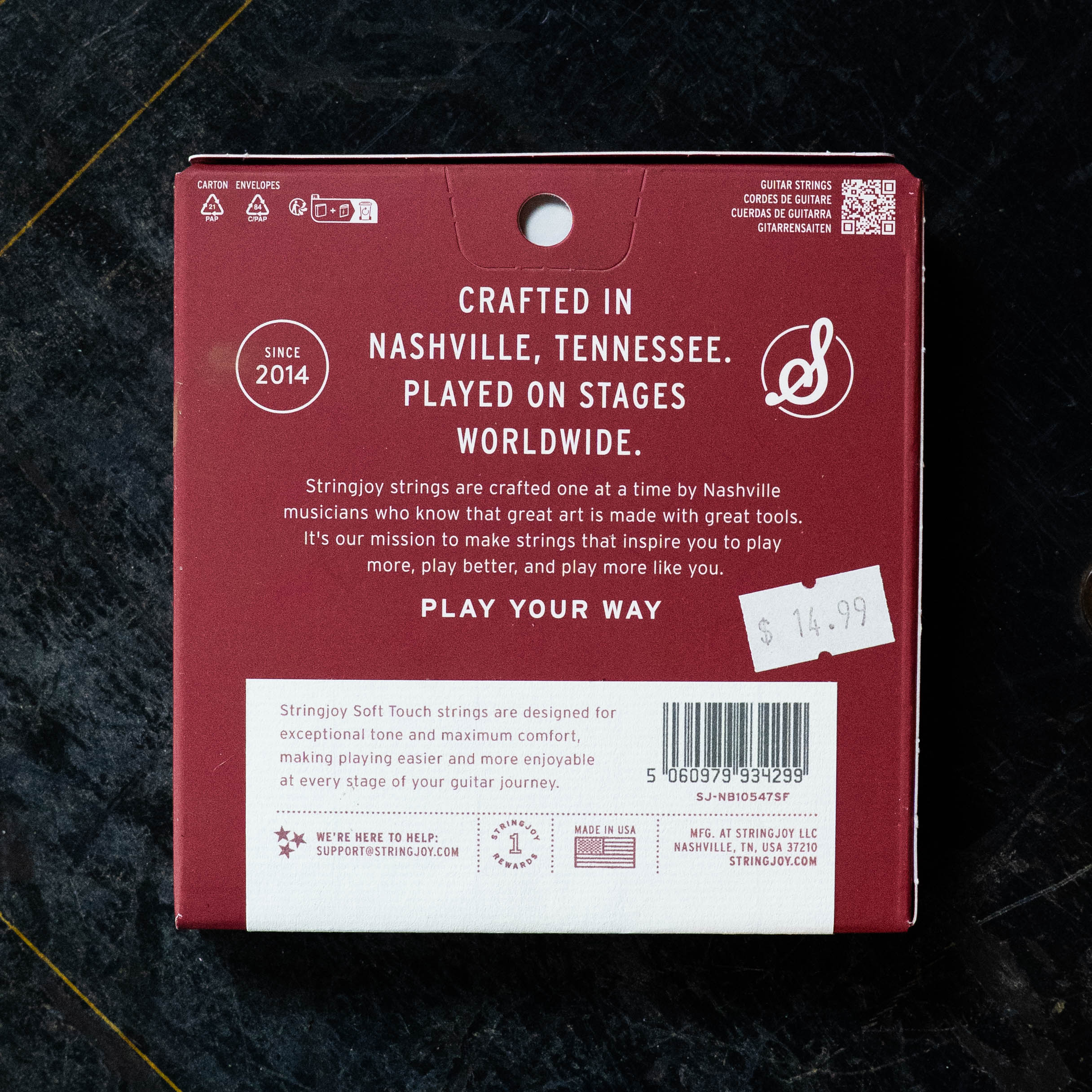 Stringjoy 10.5-47 Soft Touch - Phosphor Bronze Acoustic Guitar Strings