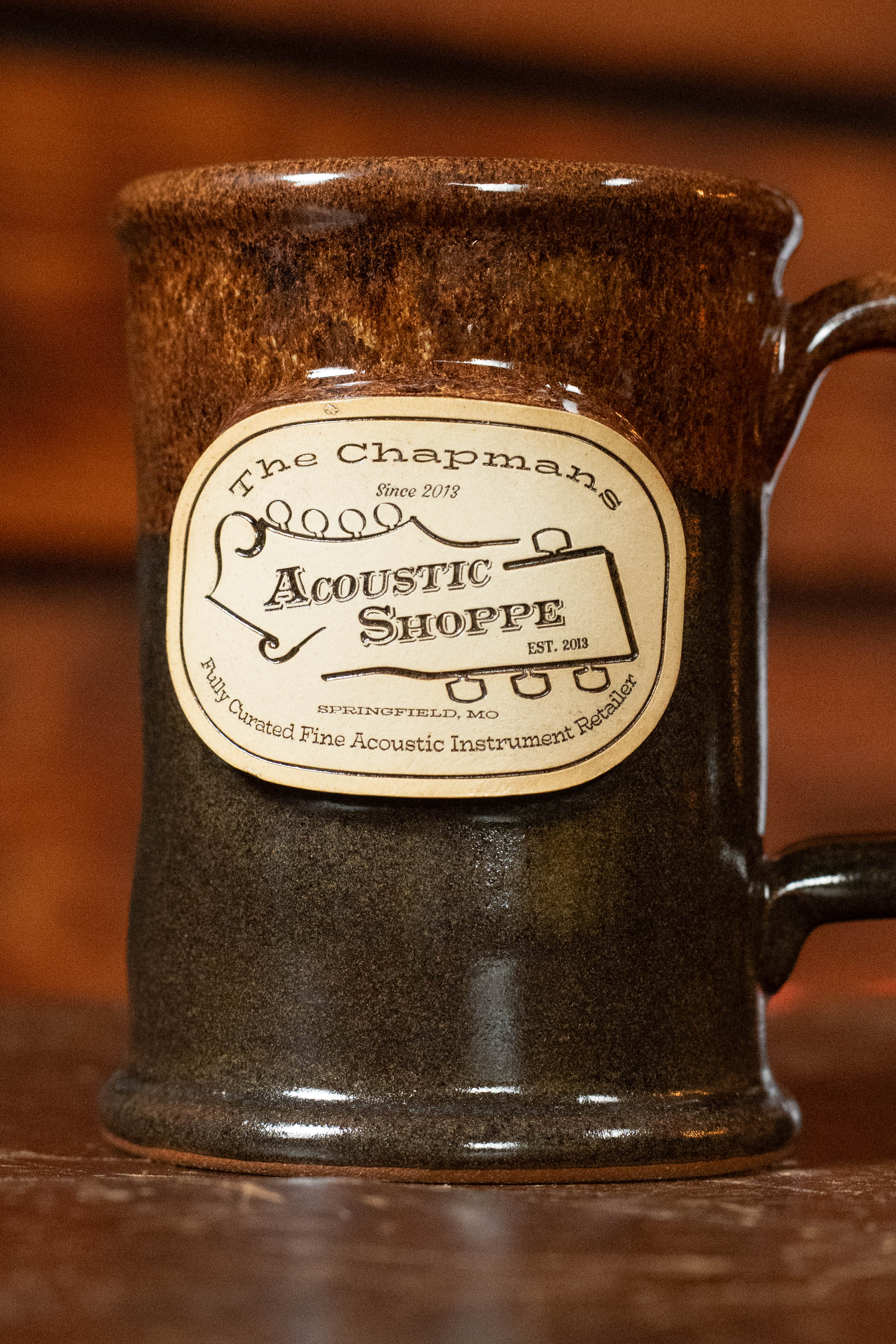 TAS Executive Slim Sunset Hill Stoneware Pottery Mug