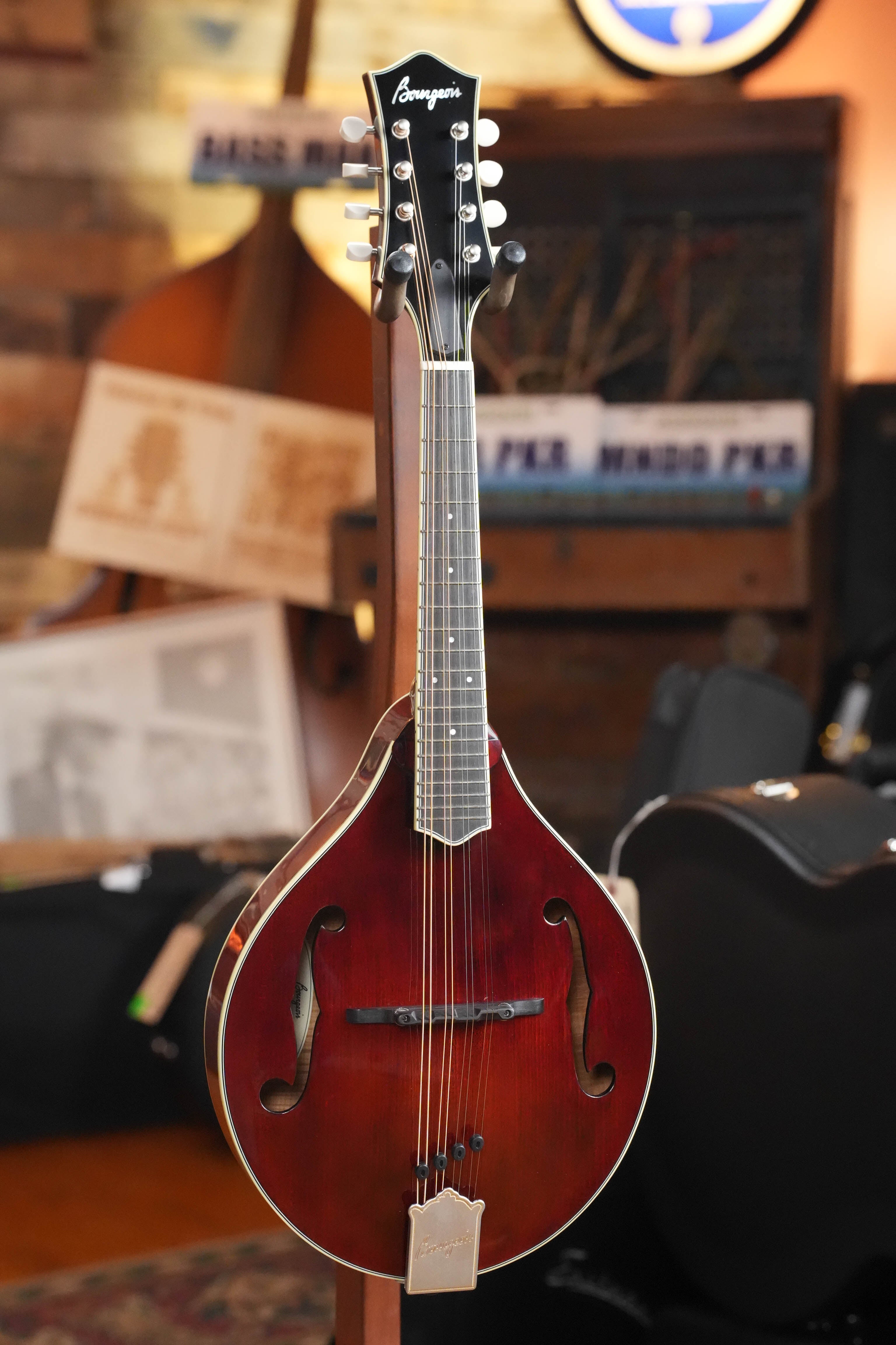 *TAS Exclusive* Bourgeois M5-A-CR Cordovan Red A-Style Mandolin #2121