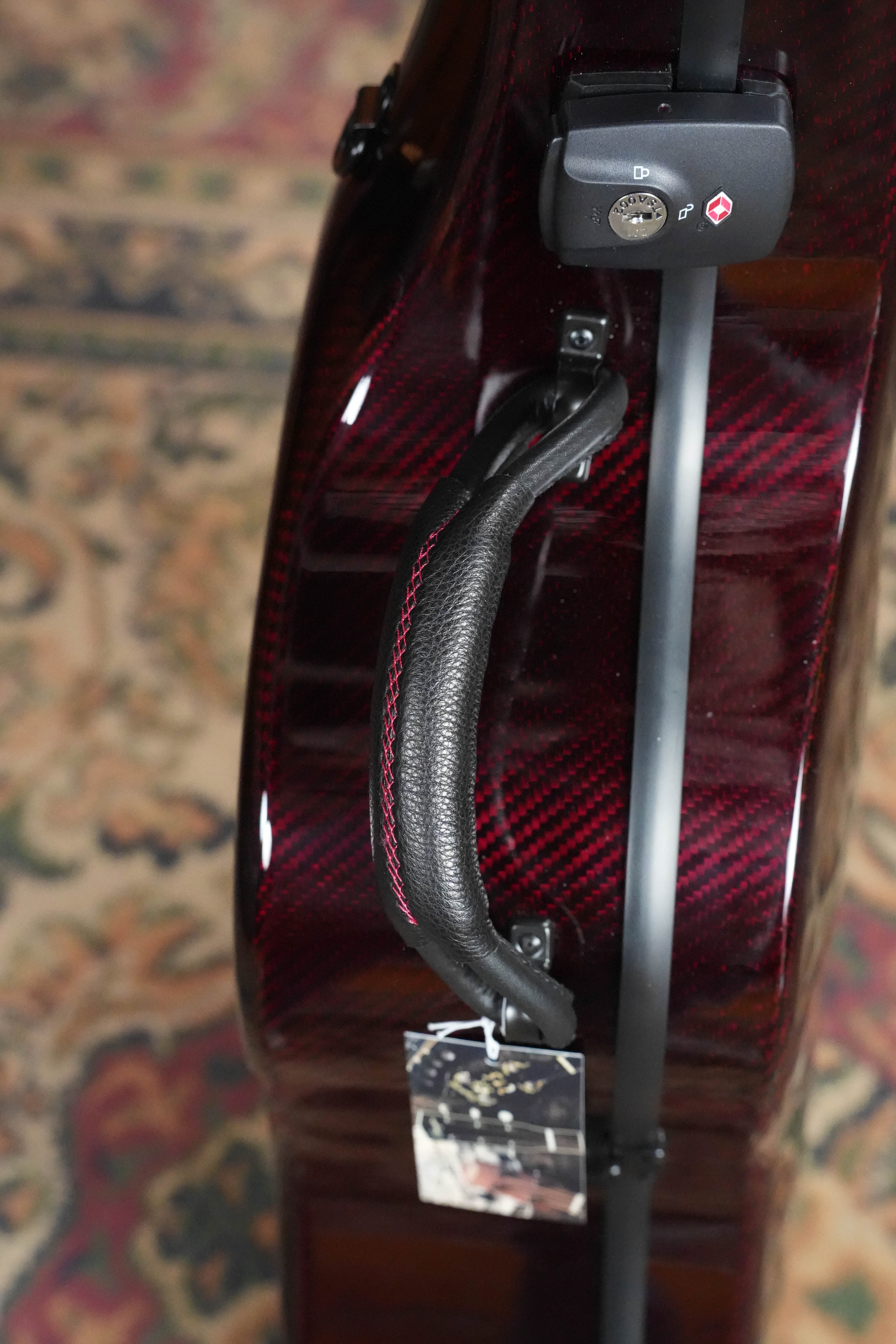TKL Voyager 14-Fret Traditional OptiX Red/Black Carbon Fiber Orchestra Model Case