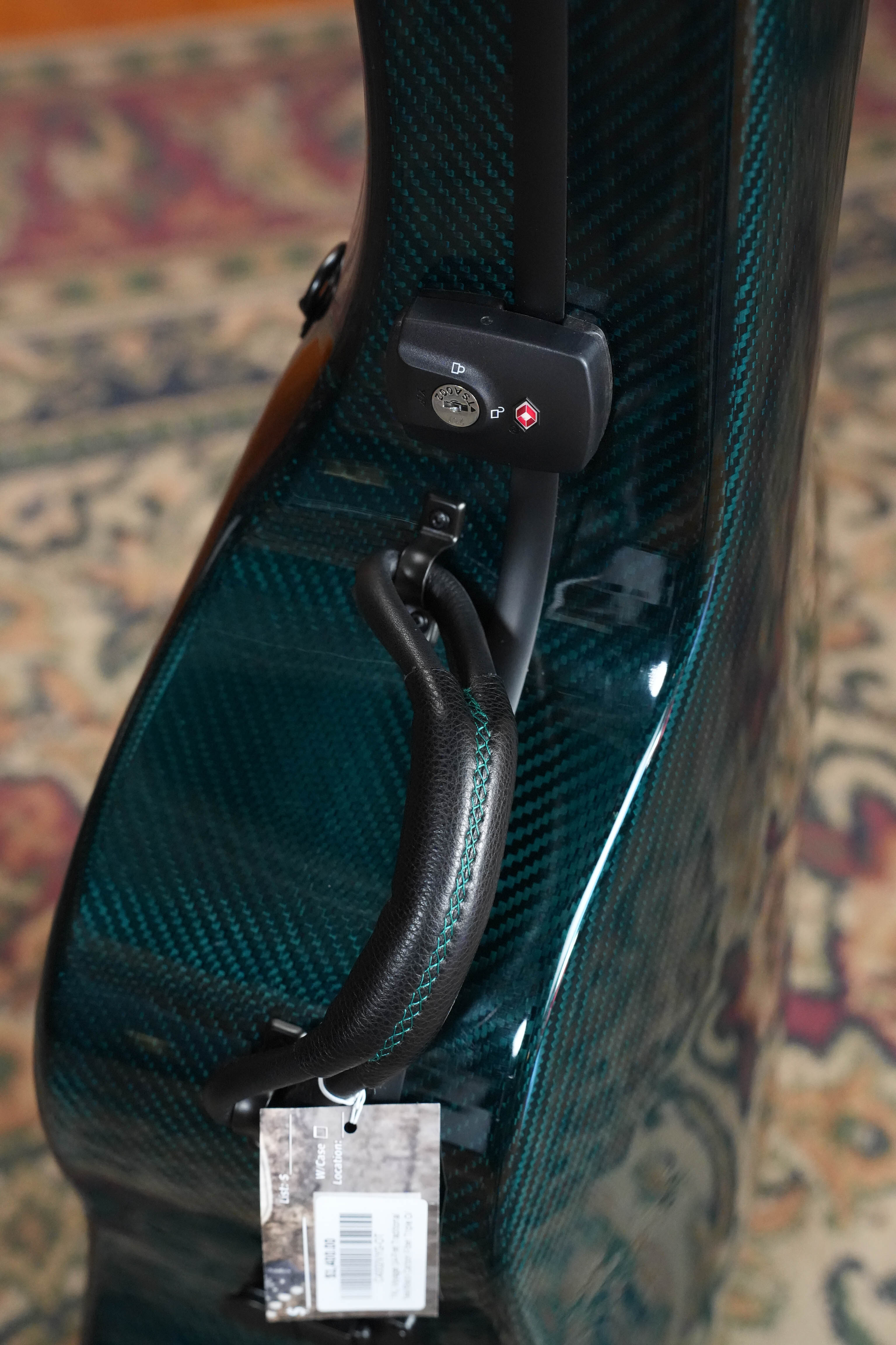 TKL Voyager 14-Fret Traditional OptiX Teal/Black Carbon Fiber Triple O/ Orchestra Model Case