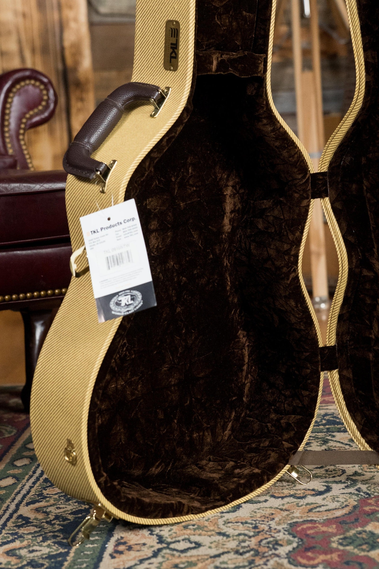 TKL 09105 Elite Archtop OOO/OM Tweed Guitar Case