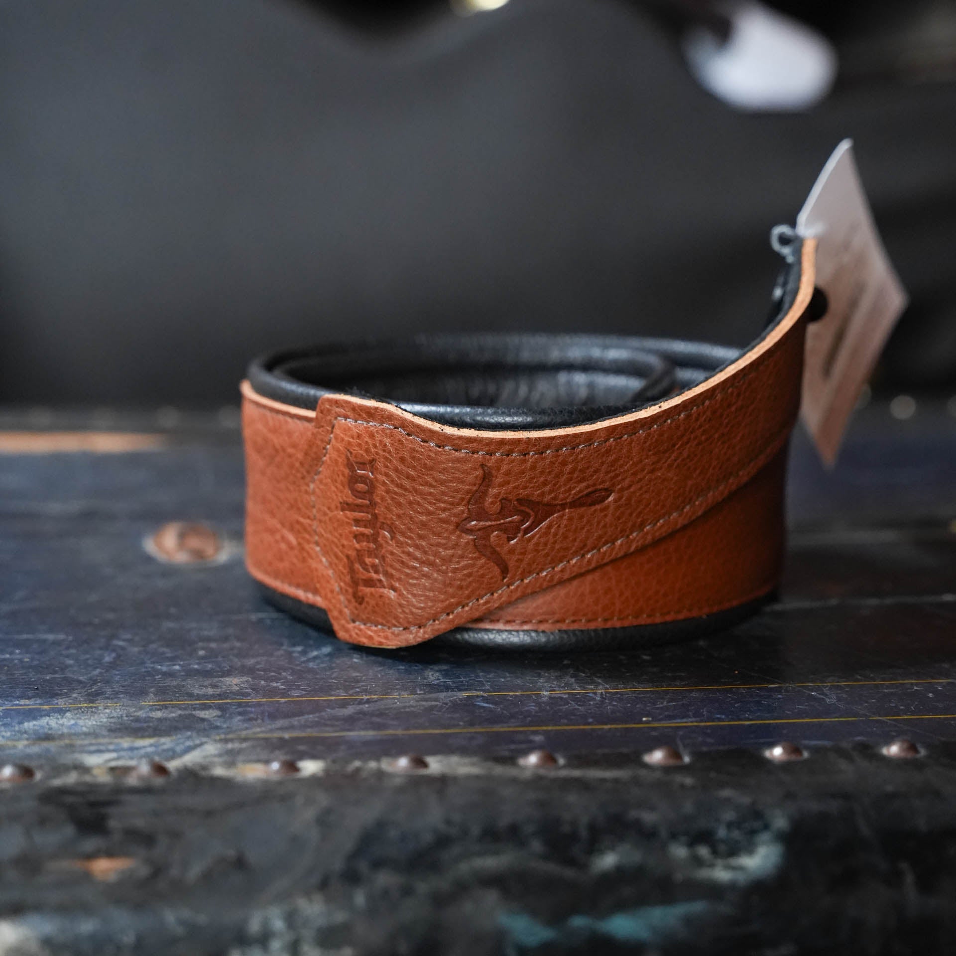 Taylor 500 Series Aerial Strap, Leather, British Tan