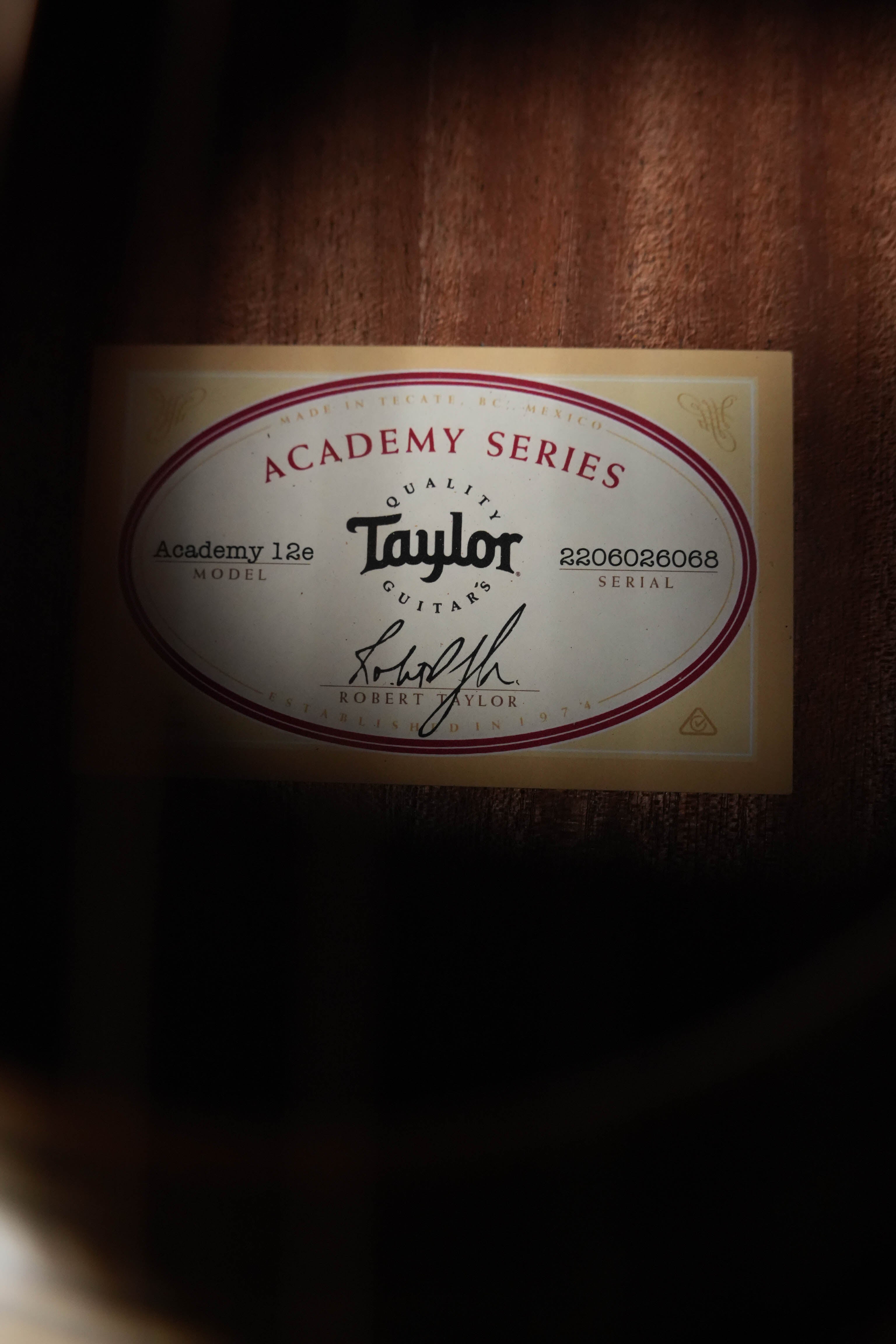 Taylor Academy 12e Grand Concert Acoustic-Electric #6068