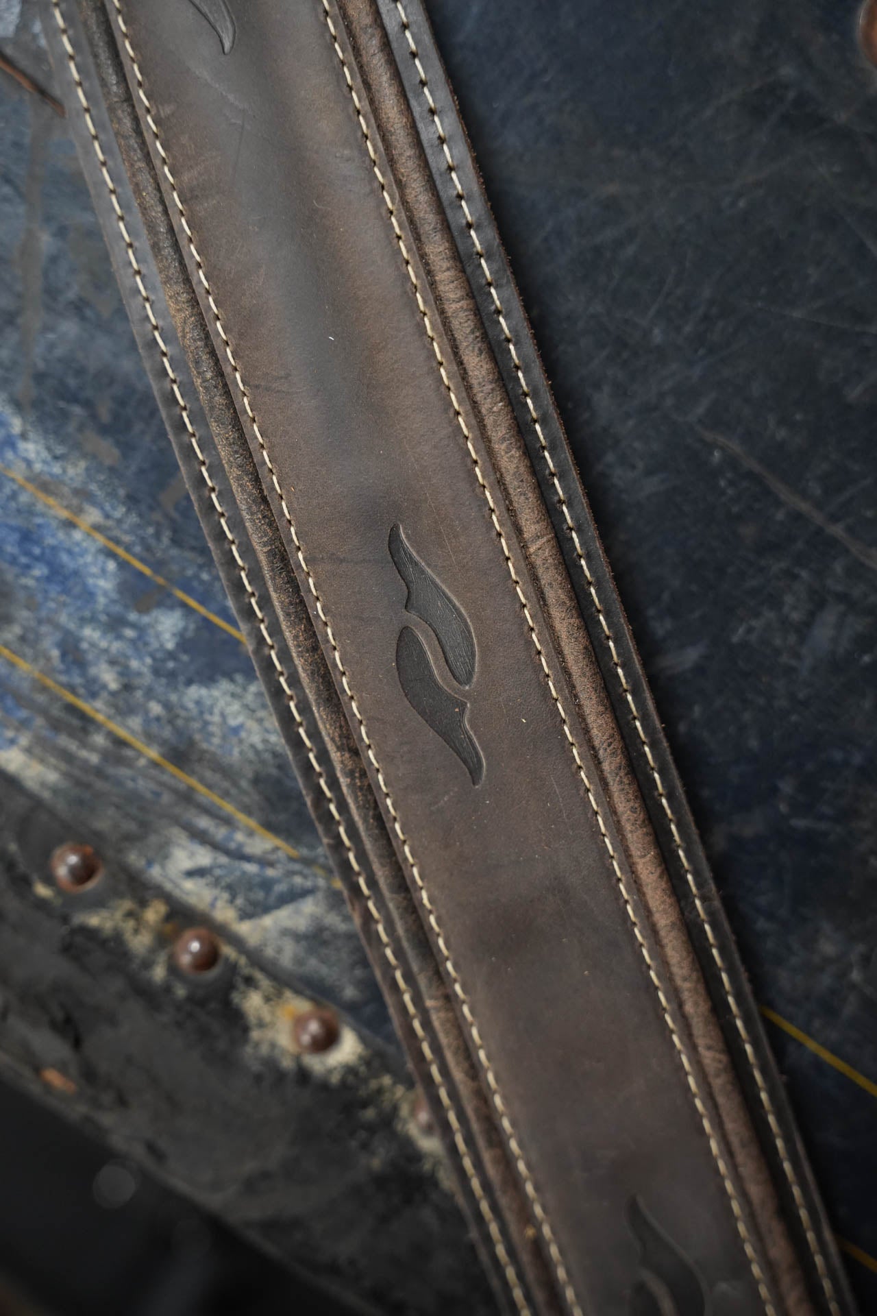 Taylor Element Strap, Distressed Leather, Dark Brown