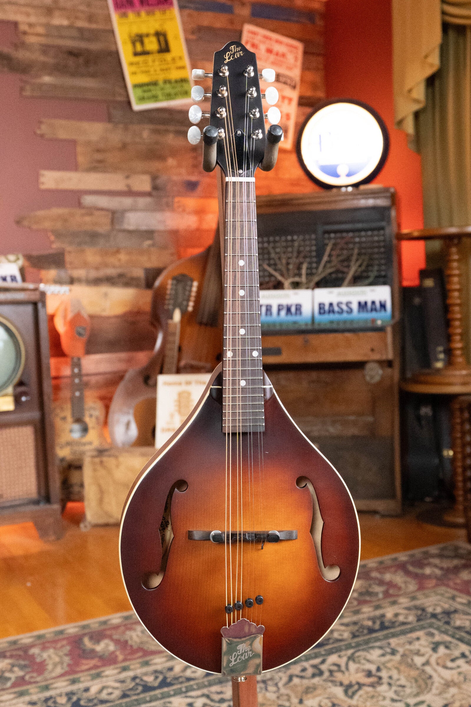 The Loar LM-110E-BRB "Honey Creek" A-Style Brownburst Mandolin w/Pickup #1073