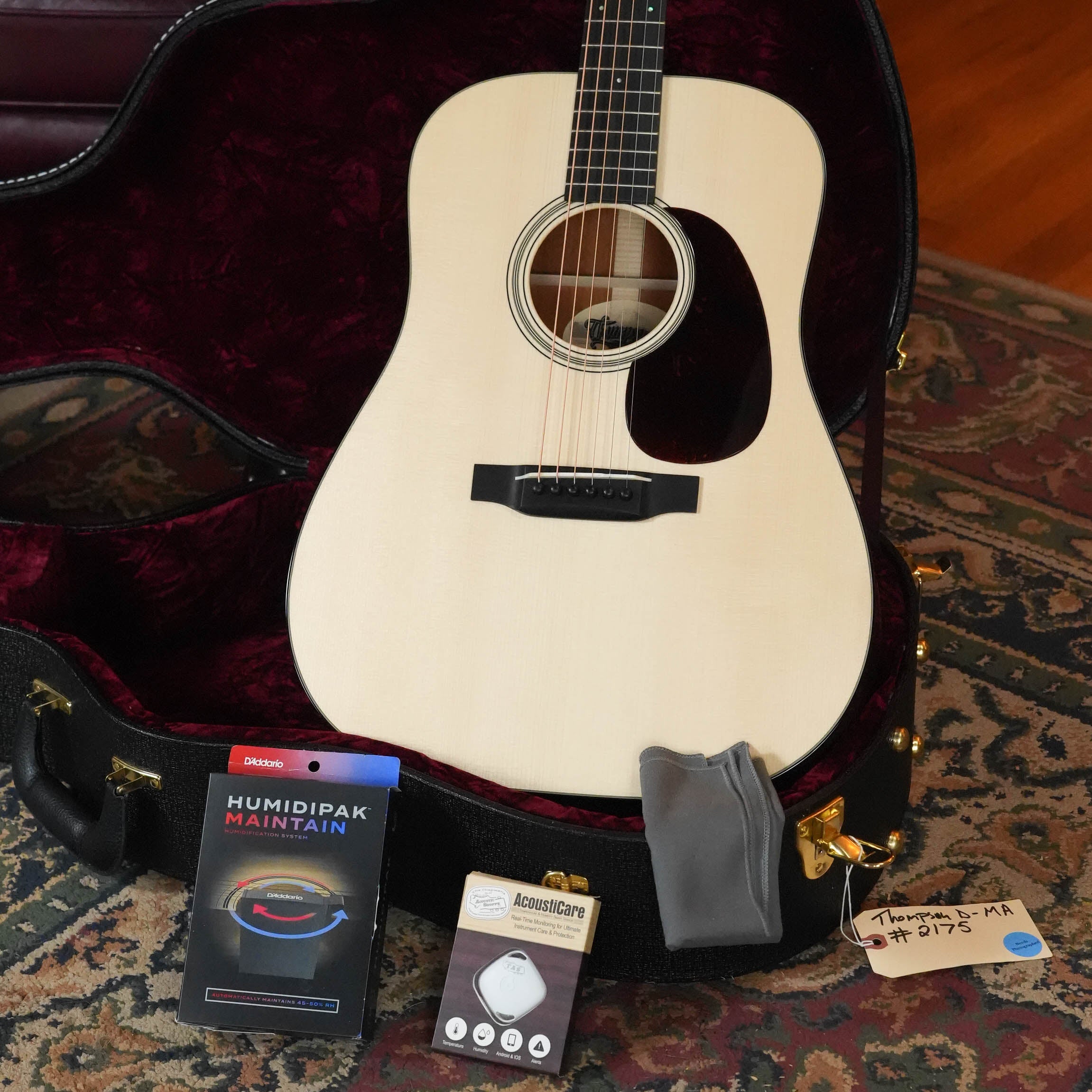 Thompson D-MA Natural Gloss Finish Acoustic Guitar #2175
