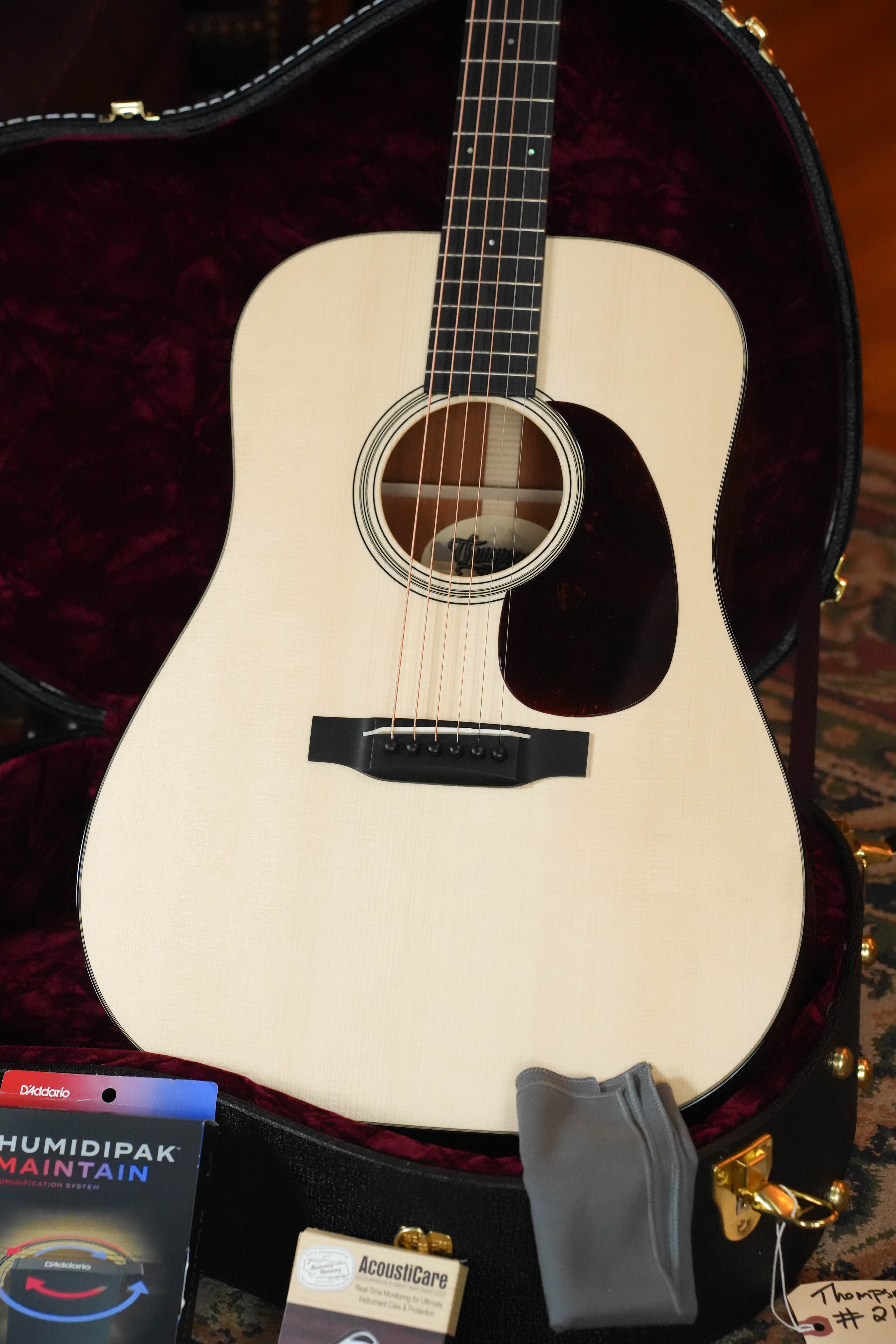 Thompson D-MA Natural Gloss Finish Acoustic Guitar #2175