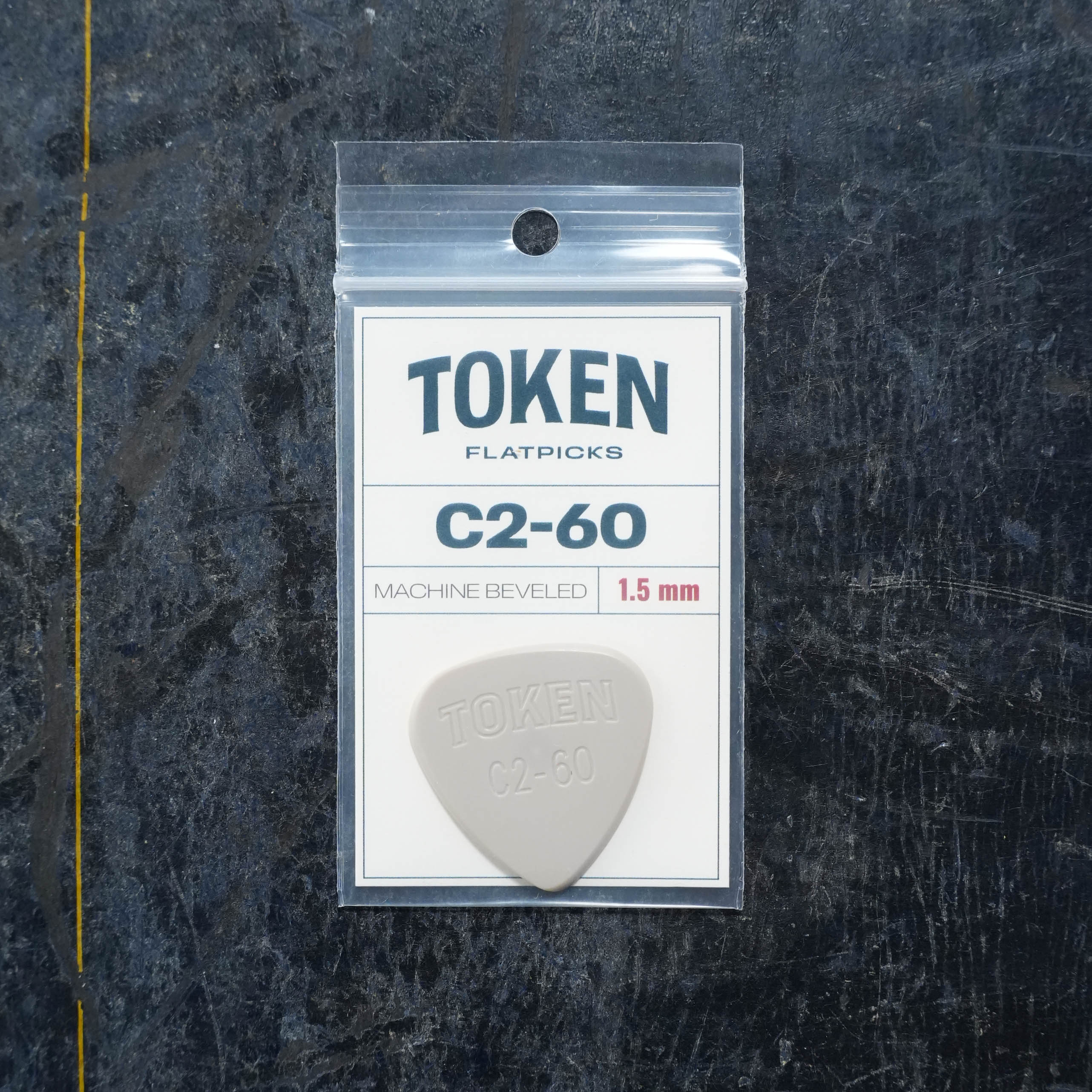 Token C2-60 TAN Flatpick - Two Round 1.52mm