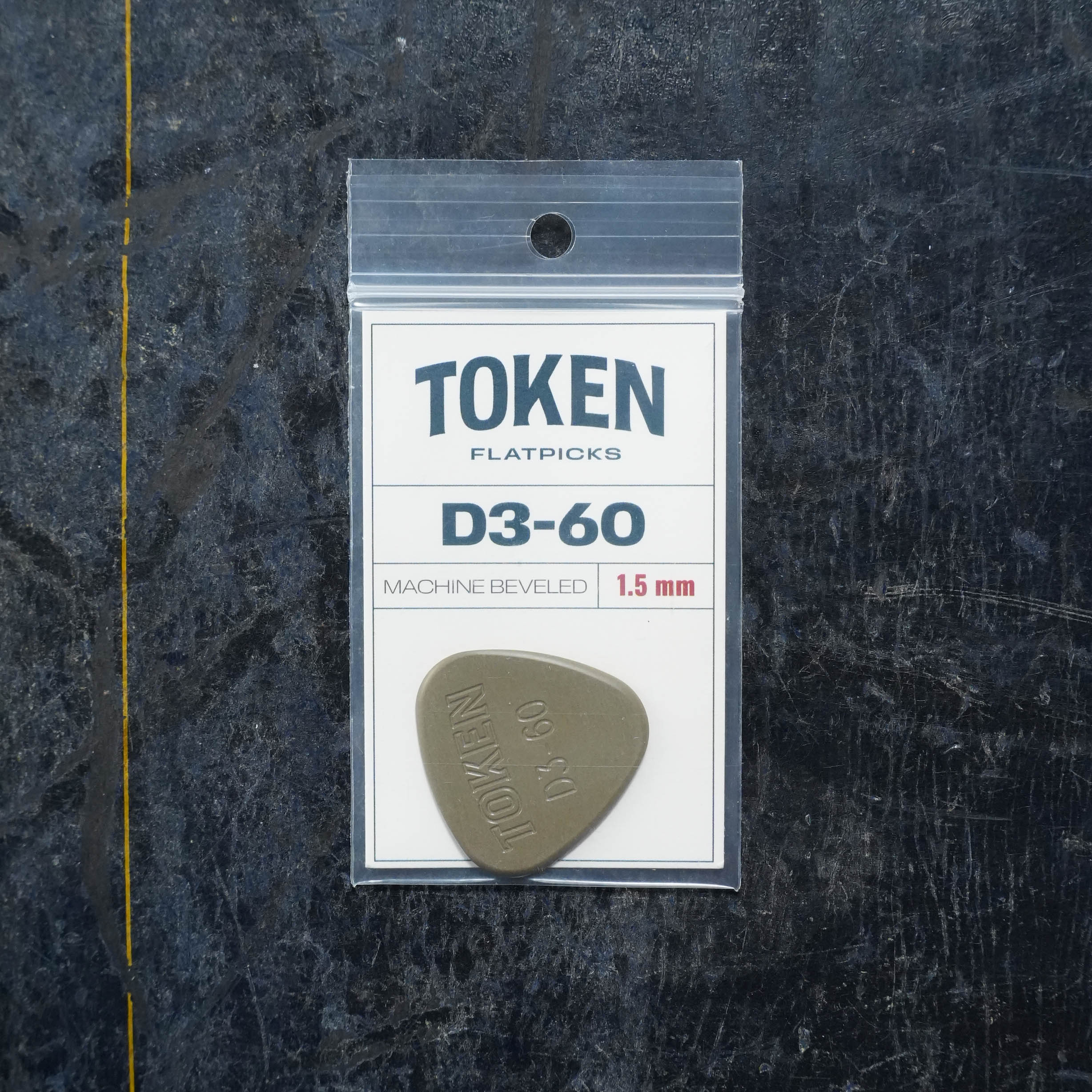 Token D3-60 GREEN Flatpick - All Round 1.52mm