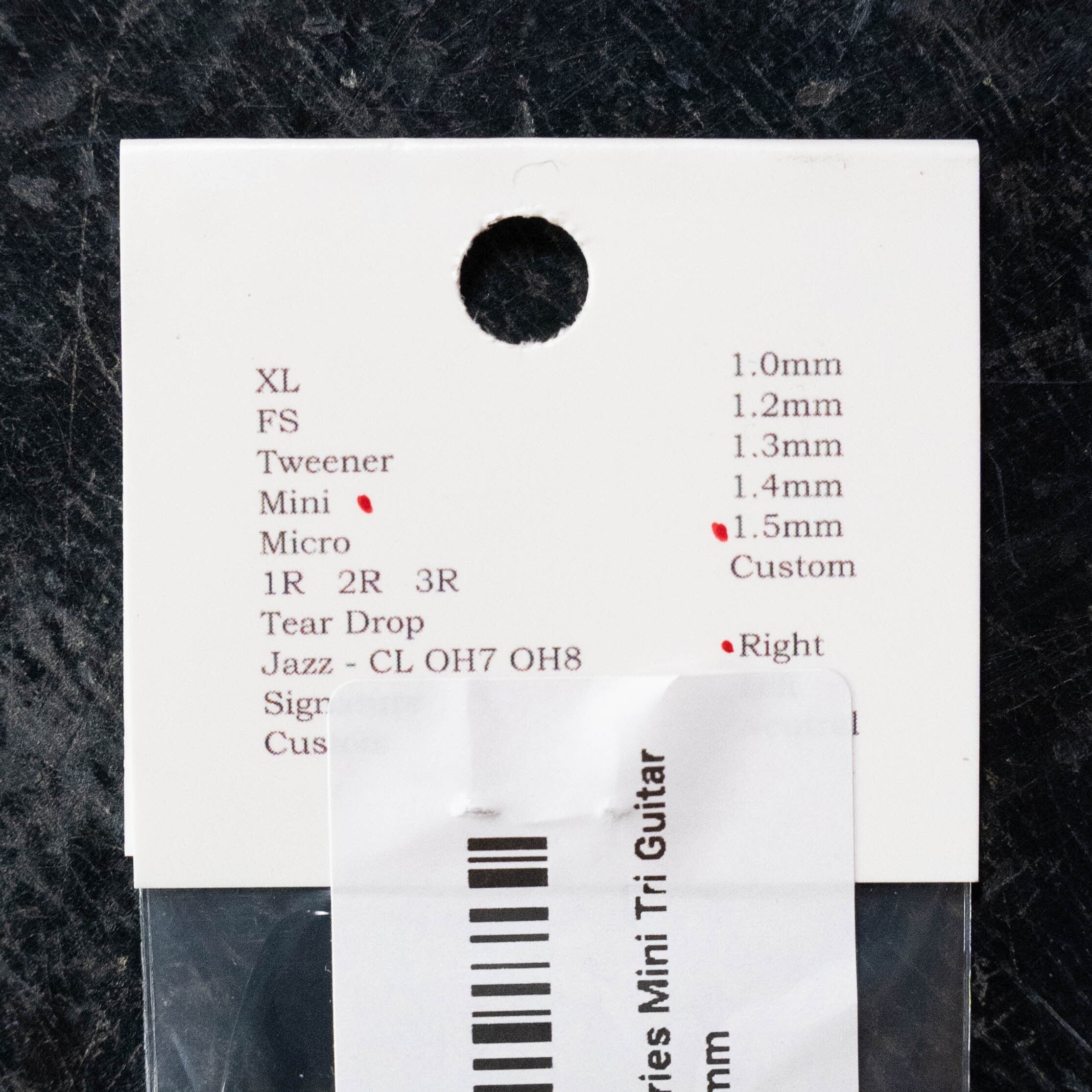 ToneSlabs Darth Tone Series Mini Tri Guitar Pick - 1.5mm