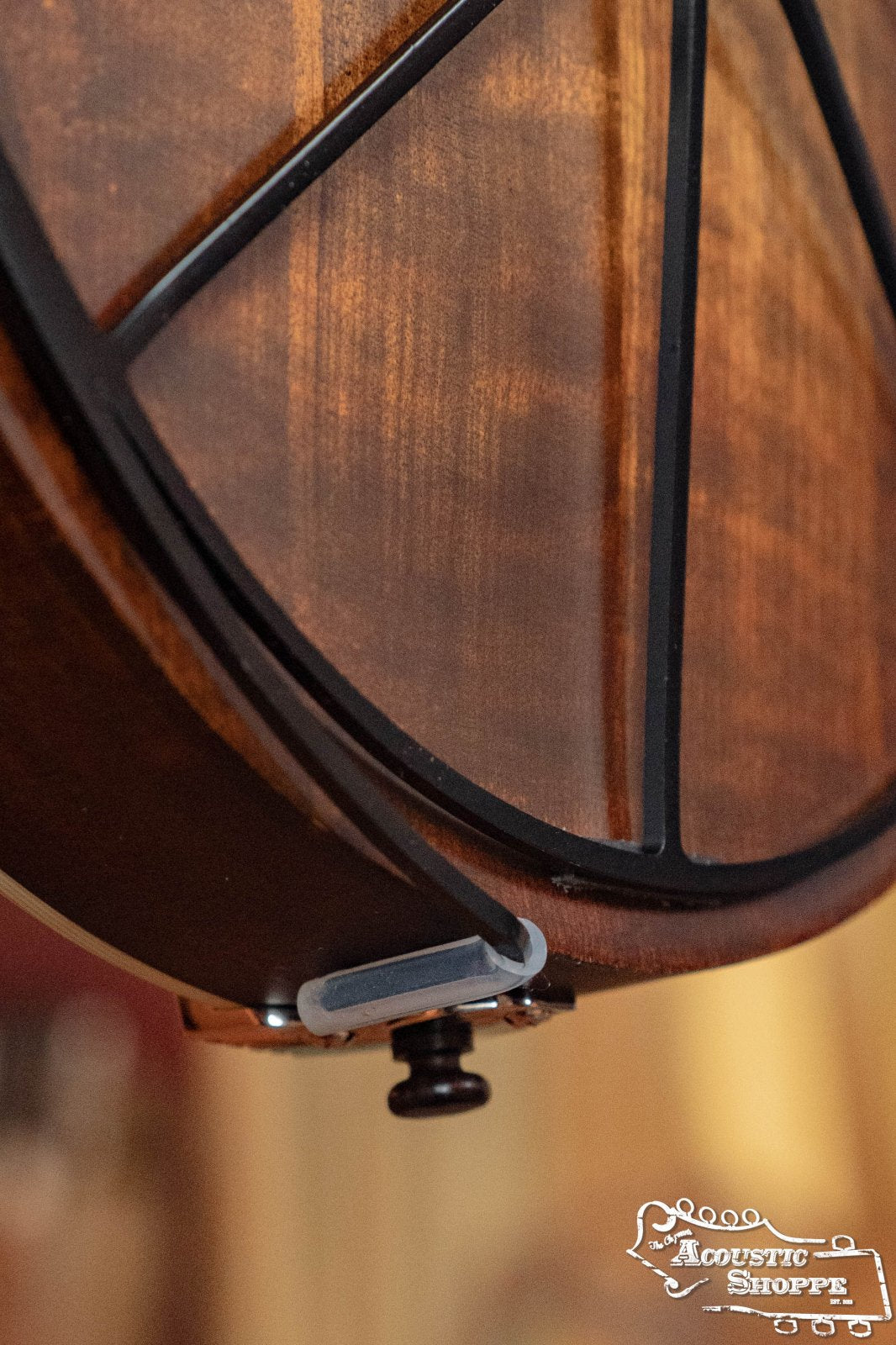 Deco Mandolin Tone-Gard on mandolin close bottom arm