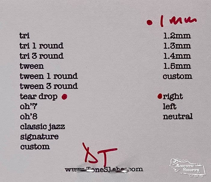 ToneSlabs Darth Tone Series Tear Drop Guitar Pick - 1.0 mm