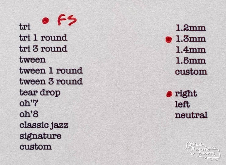 ToneSlabs TAS Custom Frank Solivan Guitar Pick - 1.3mm (Exclusive Color)