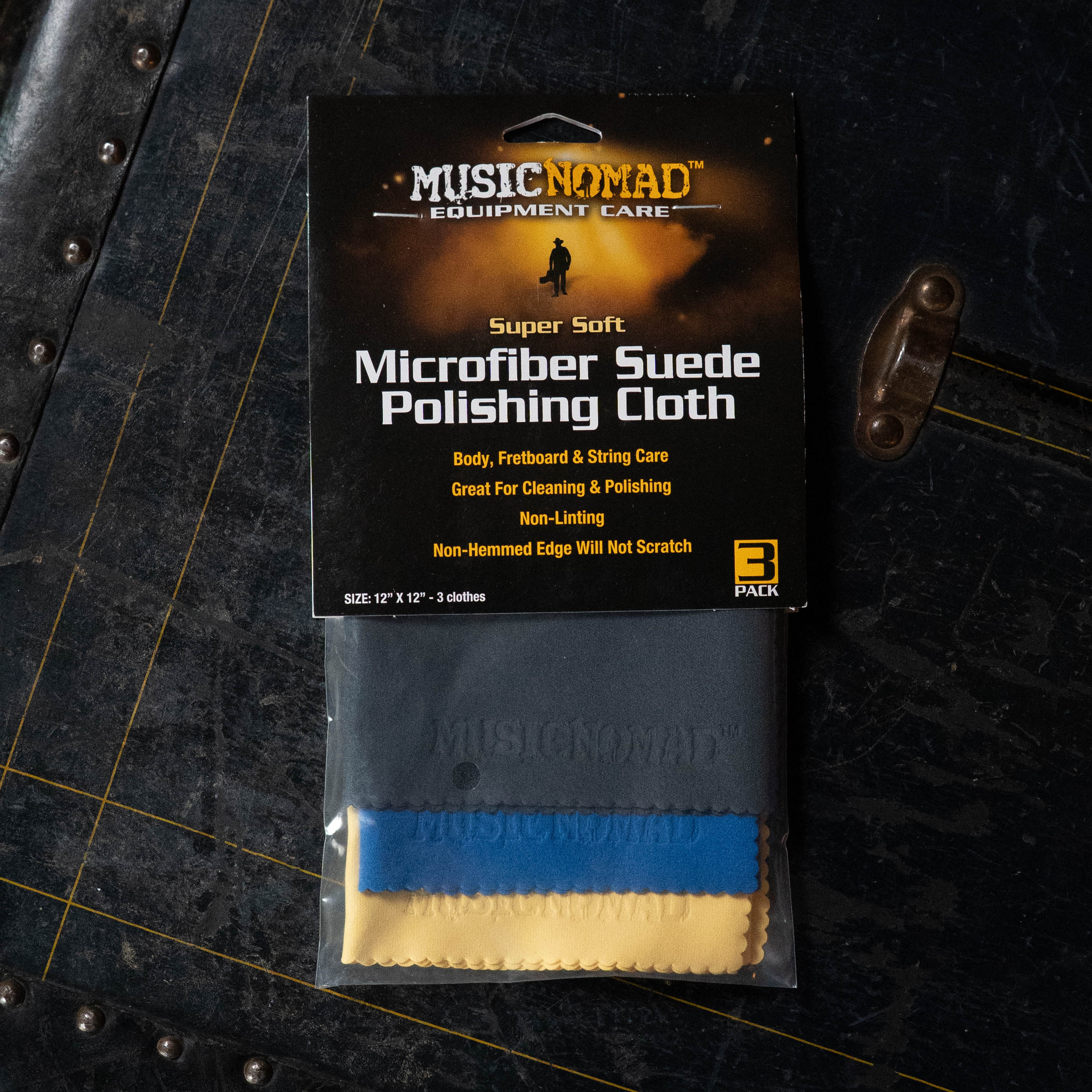 Music Nomad Super Soft Microfiber Suede Polishing Cloth - 3 Pack (MN203)