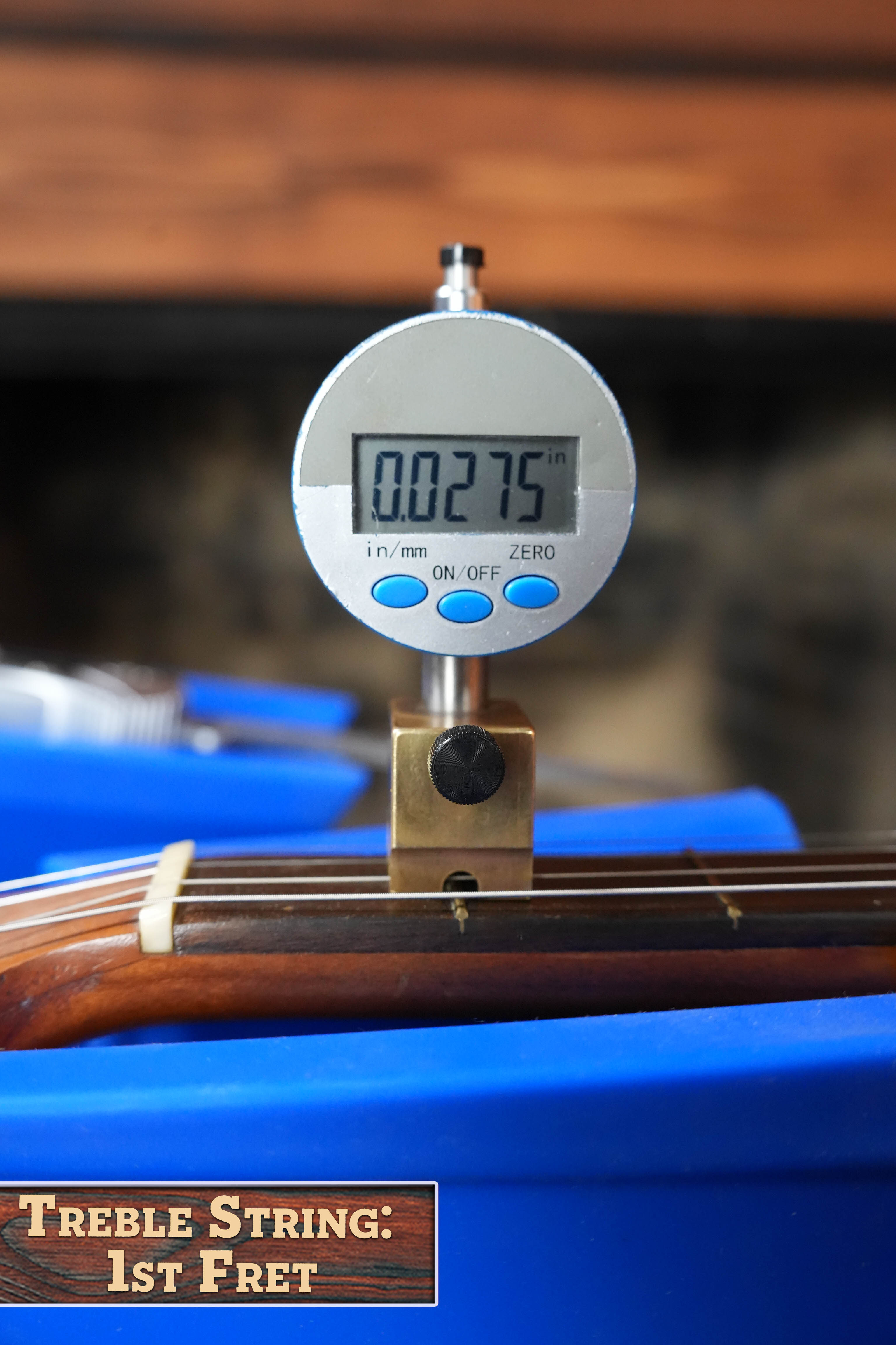 (Used) 1970s Unbranded Aluminum Rim Tenor Banjo with Decorative Inlayed Resonator