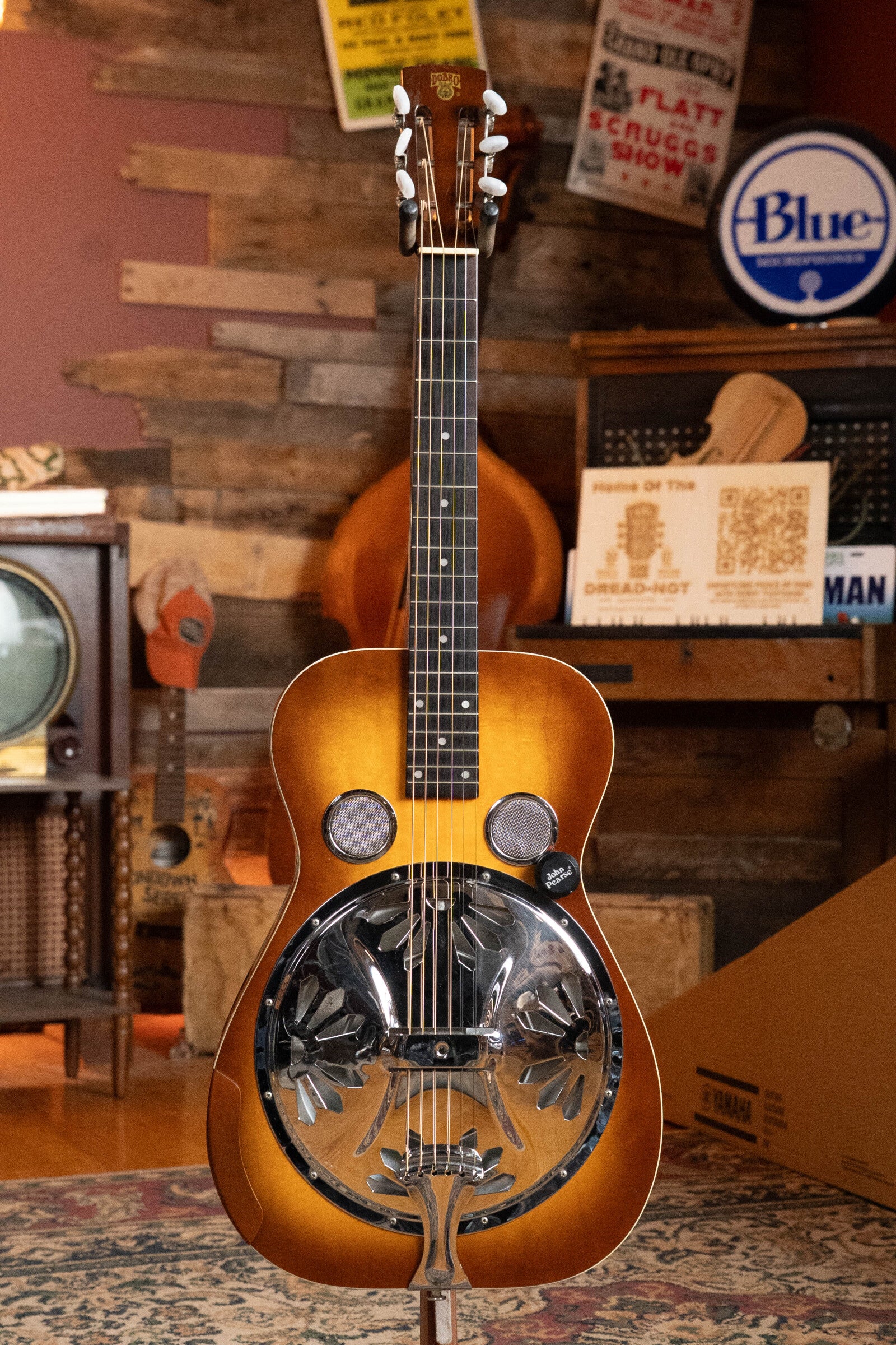 (Used) 1988 OMI Model 37 All Maple Honeyburst Acoustic Dobro #188D