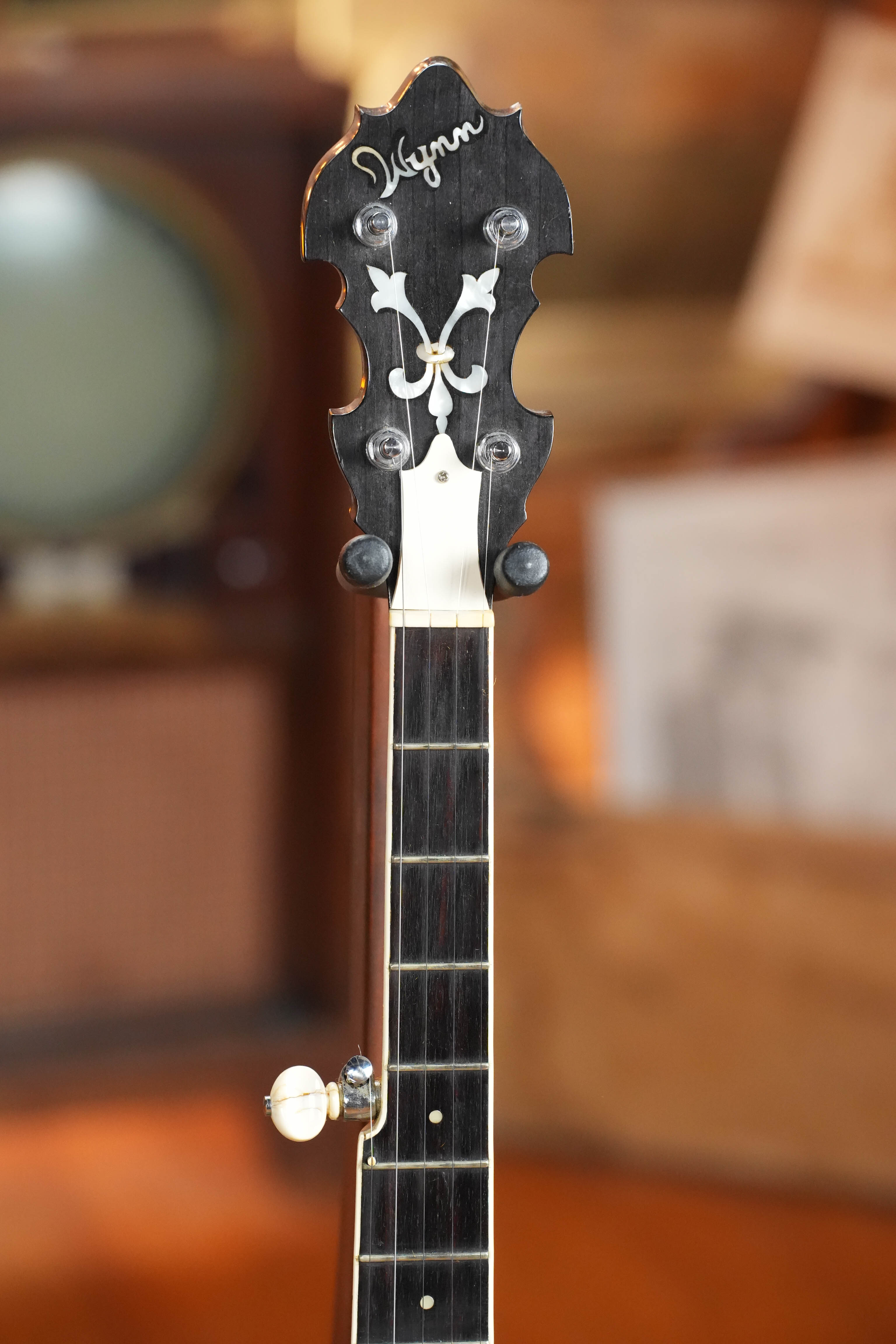 (Used) 1990's Wynn 5 String Banjo Resonator Mahogany Spider Bridge Style Acoustic
