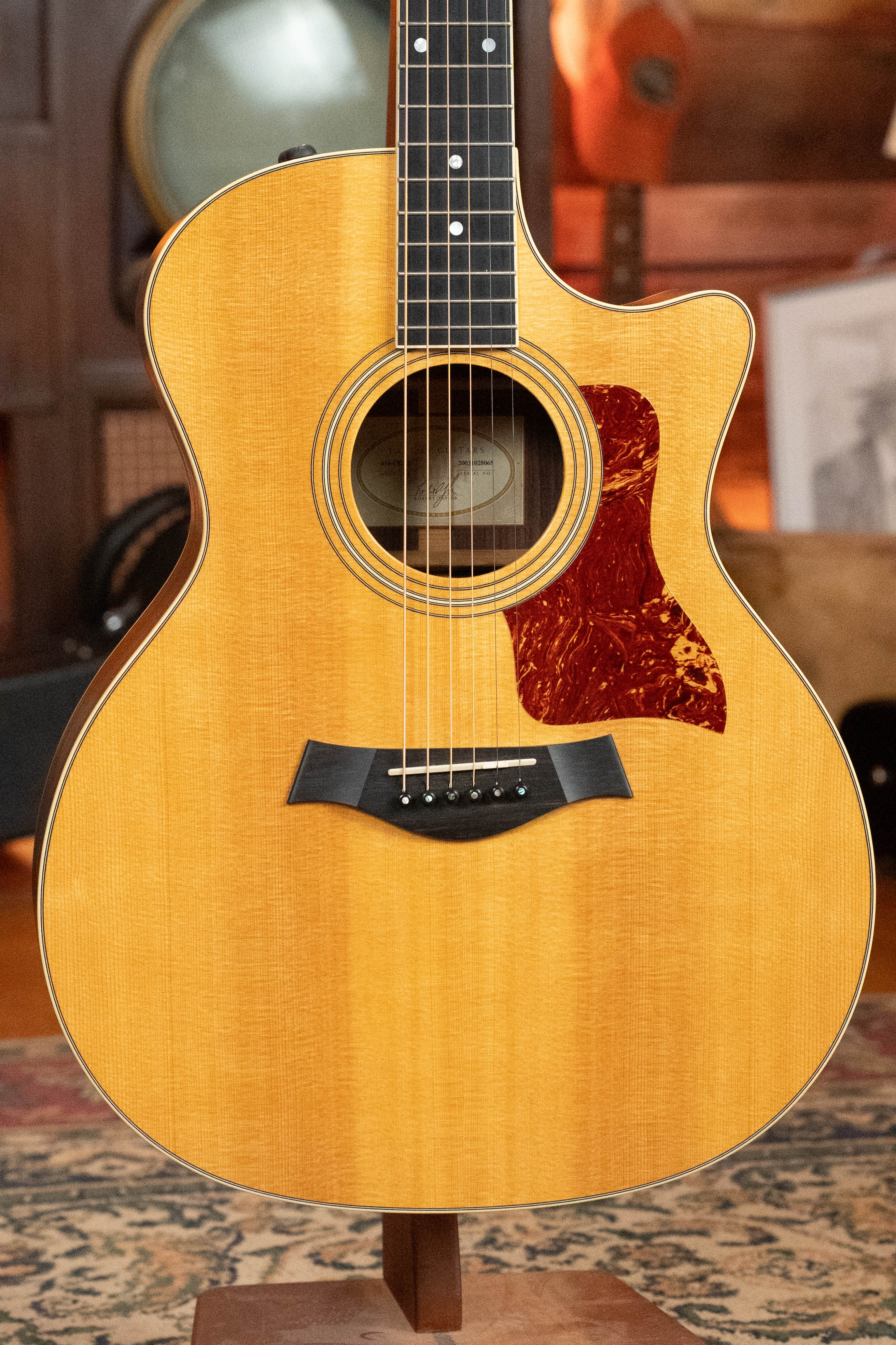 (Used) 2003 Taylor 414CE Sitka/Ovangkol Grand Auditorium Guitar w/Electronics #8065