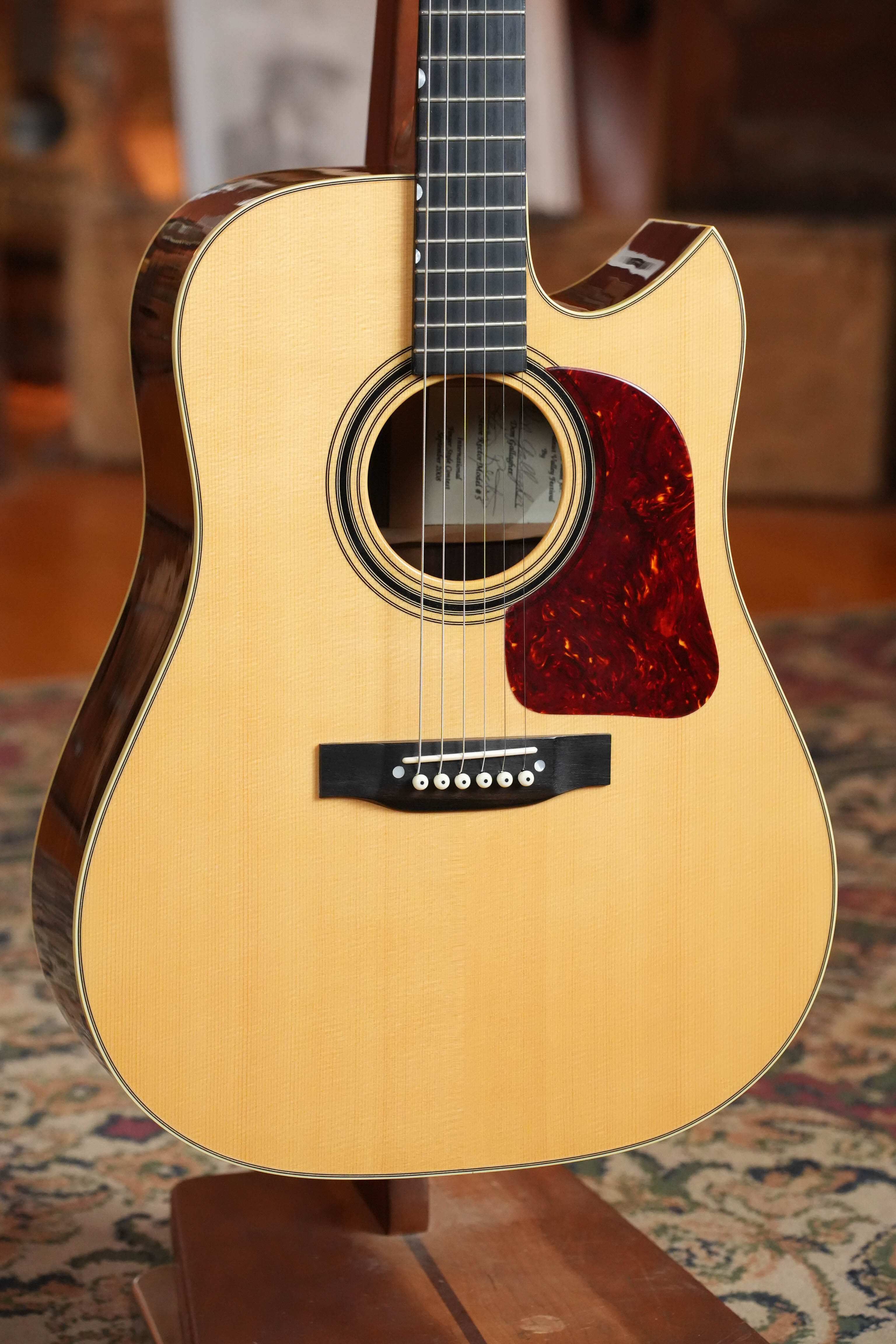 (Used) 2007 Gallagher Steve Rector Model #5 Adirondack/Rosewood Dreadnought Guitar w/K&K #3472