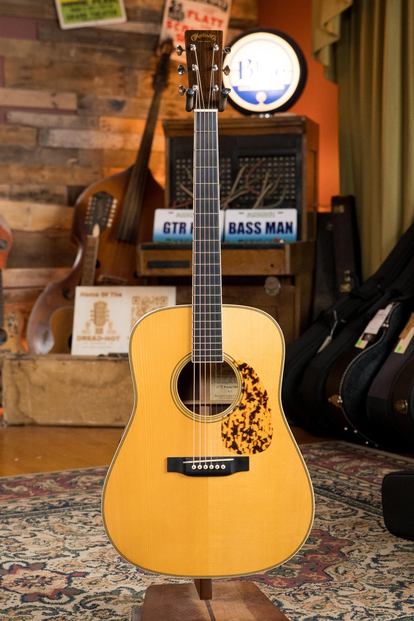 (Used) 2007 Martin D-28CW Clarence White Signature Model Adirondack/Rosewood Dreadnought Acoustic Guitar #8624