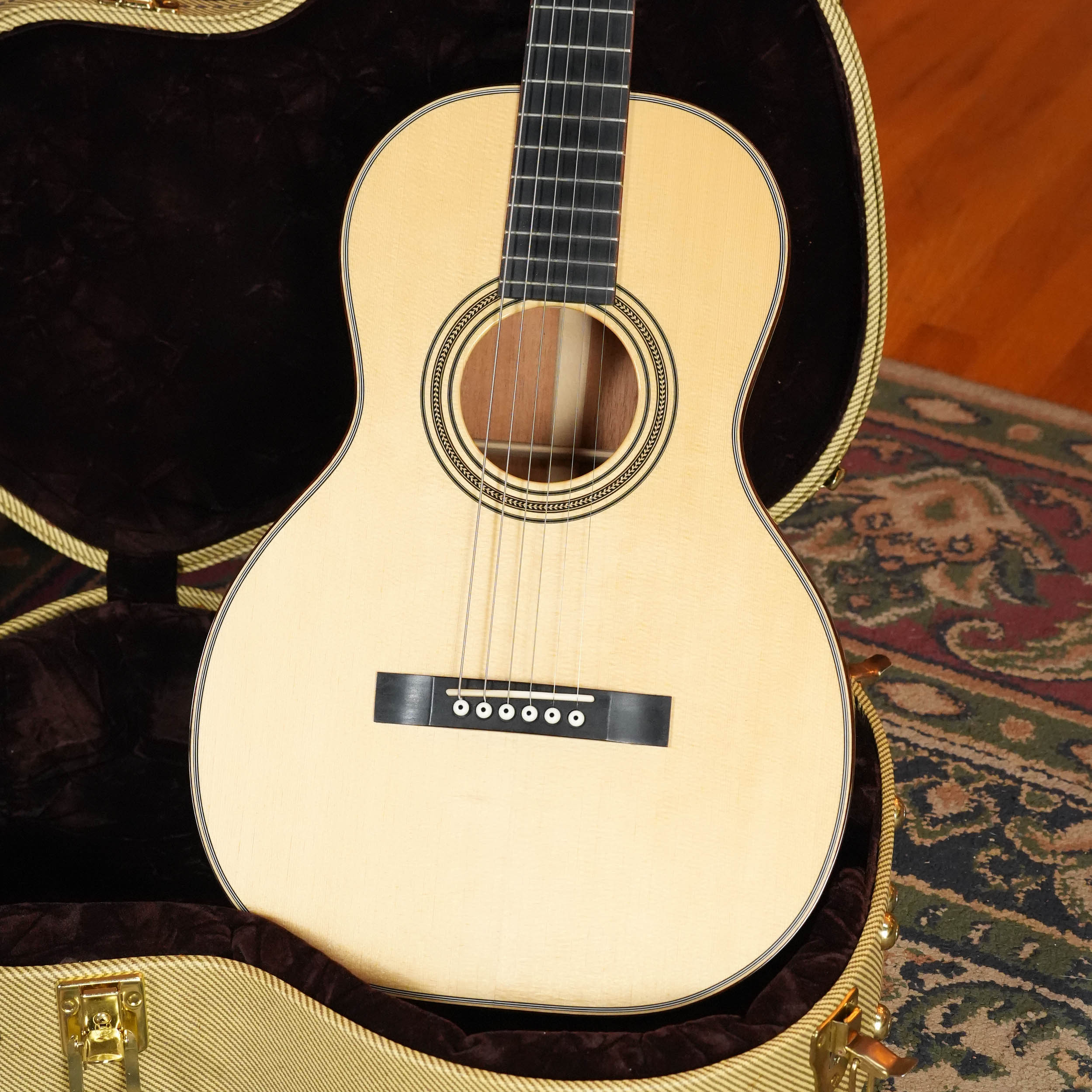 (Used) 2010s Huss & Dalton Model O Engelmann/Mahogany Parlor Acoustic Guitar #3783