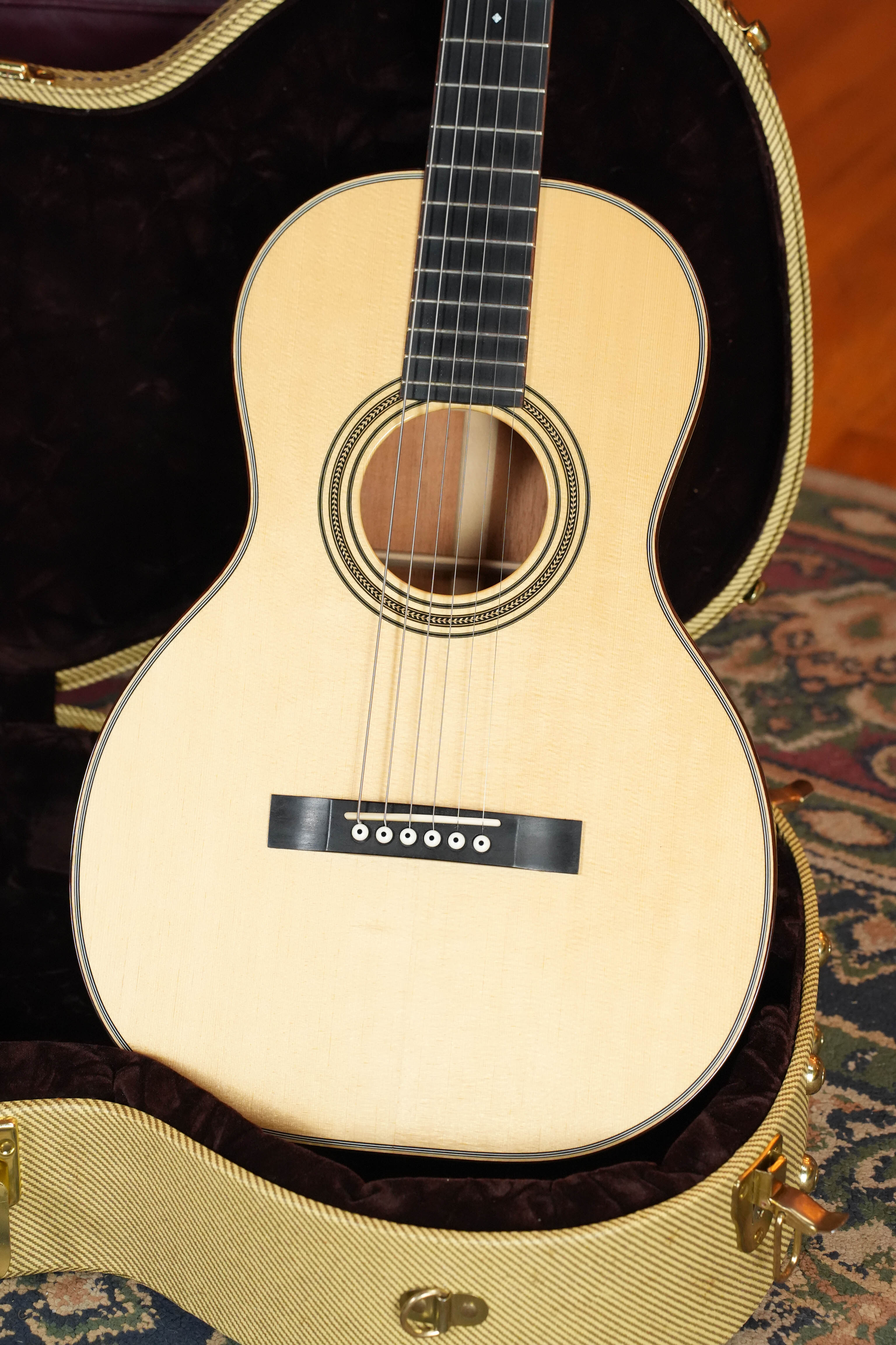 (Used) 2010s Huss & Dalton Model O Engelmann/Mahogany Parlor Acoustic Guitar #3783