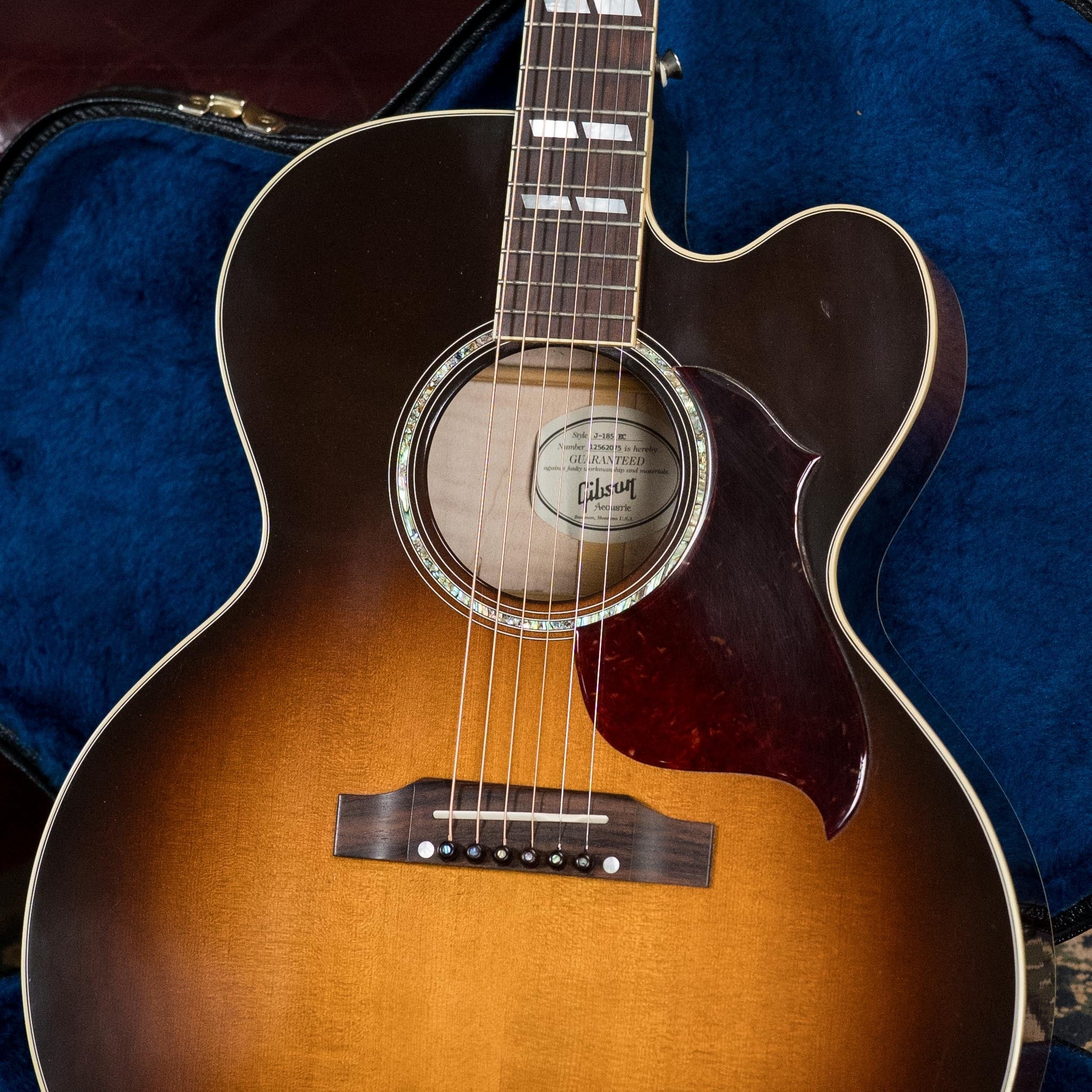 (Used) 2012 Gibson J185 EC Sitka/Maple Jumbo Guitar w/Fishman Pickup #2075