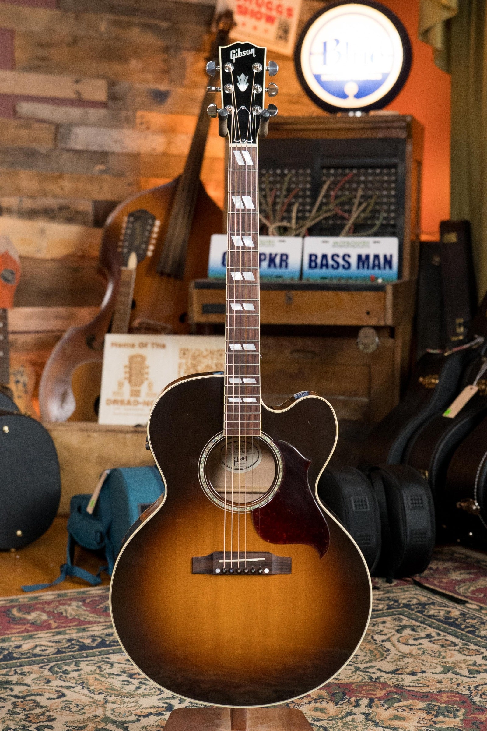 (Used) 2012 Gibson J185 EC Sitka/Maple Jumbo Guitar w/Fishman Pickup #2075