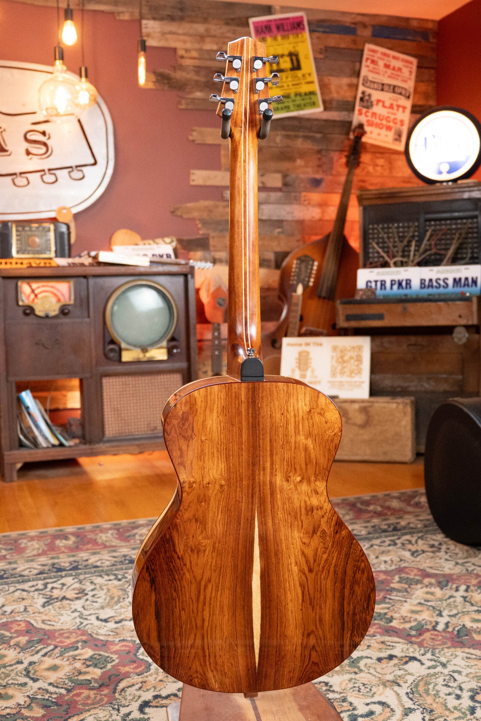 (Used) 2012 Harvey Leach All Honduran Rosewood Folding Neck Travel Acoustic Guitar #6006