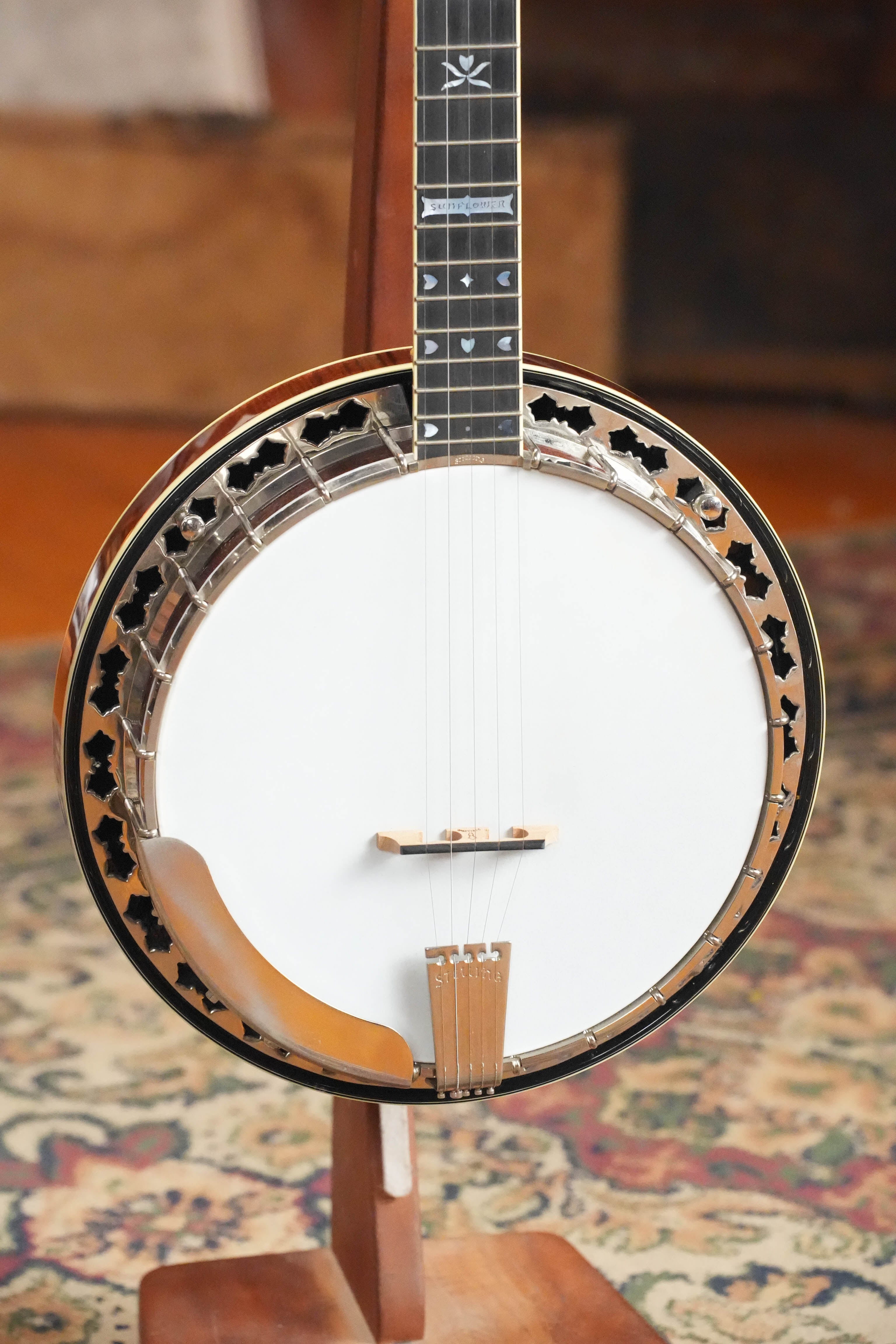 (Used) 2013 Stelling Sunflower Curly Maple 5-String Resonator Banjo #6980