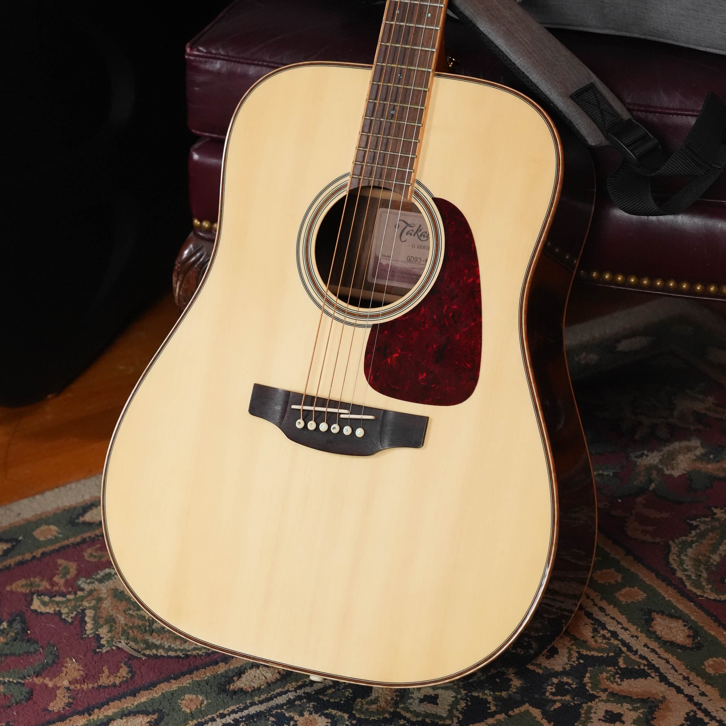 (Used) 2015 Takamine GD93-NAT Solid Spruce/Rosewood + Quilted Maple Dreadnought Acoustic Guitar #1760
