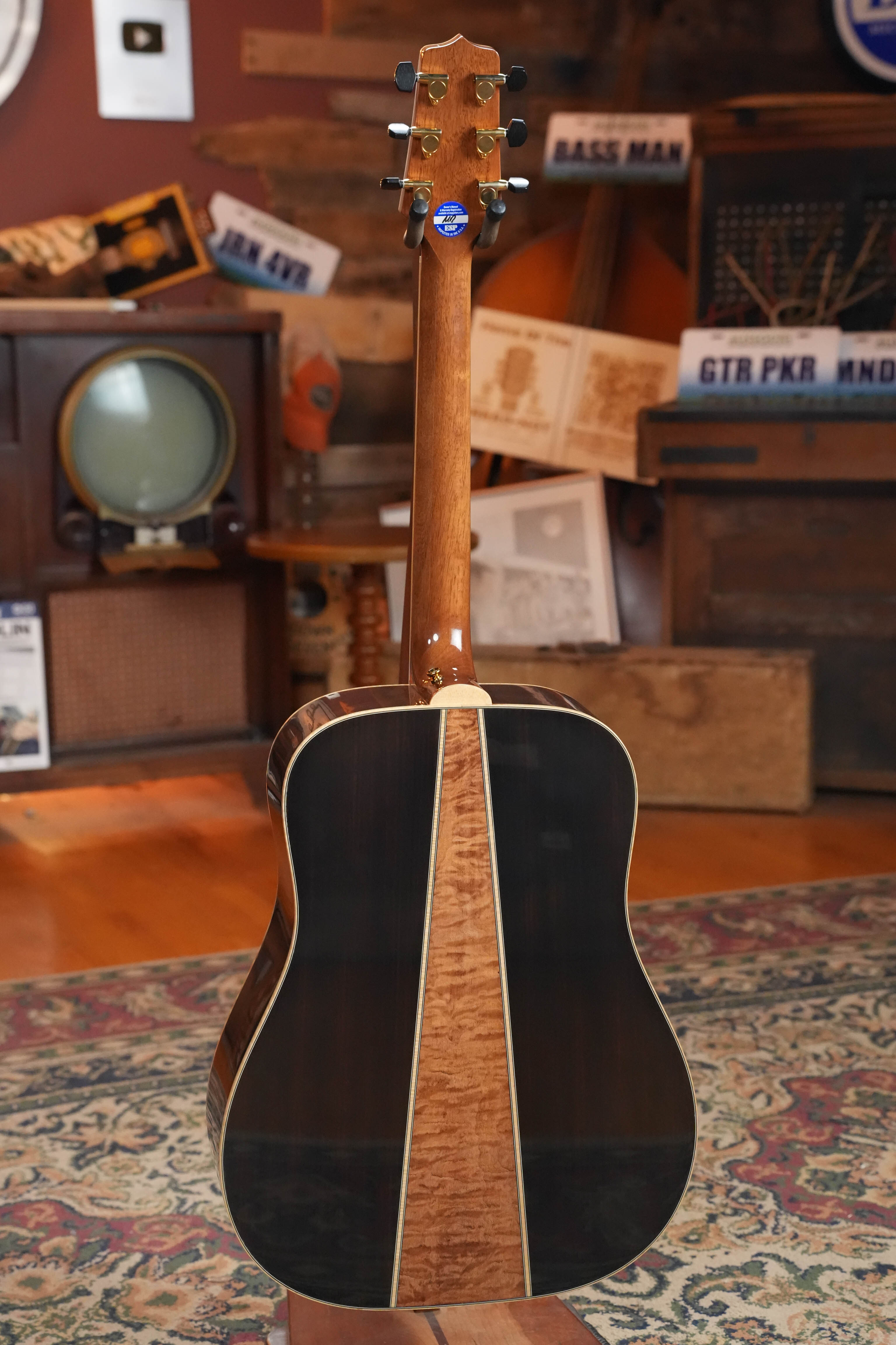 (Used) 2015 Takamine GD93-NAT Solid Spruce/Rosewood + Quilted Maple Dreadnought Acoustic Guitar #1760