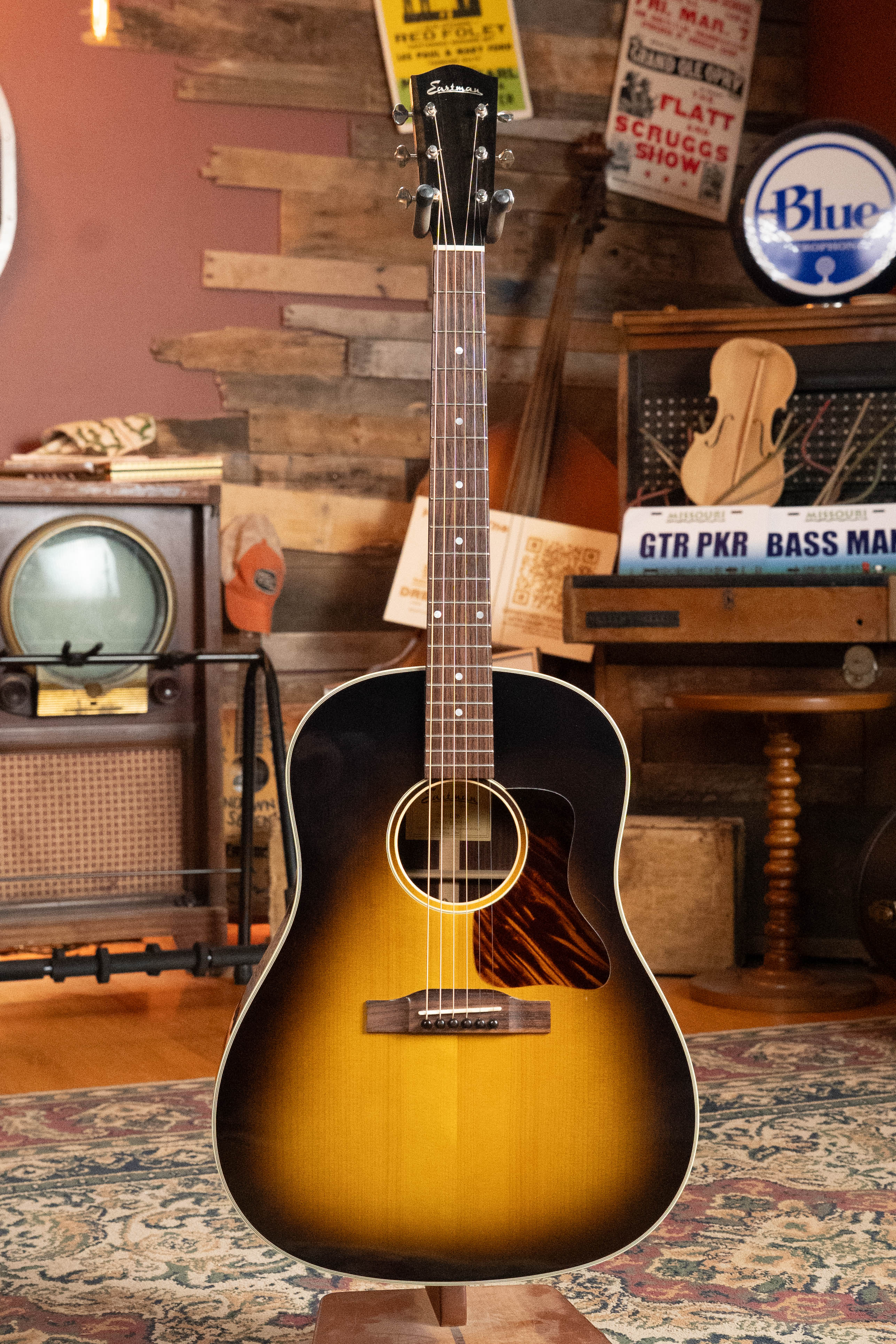 (Used) 2018 Eastman E20SS Adirondack/Rosewood Slope Shoulder Dreadnought Acoustic Guitar #0434