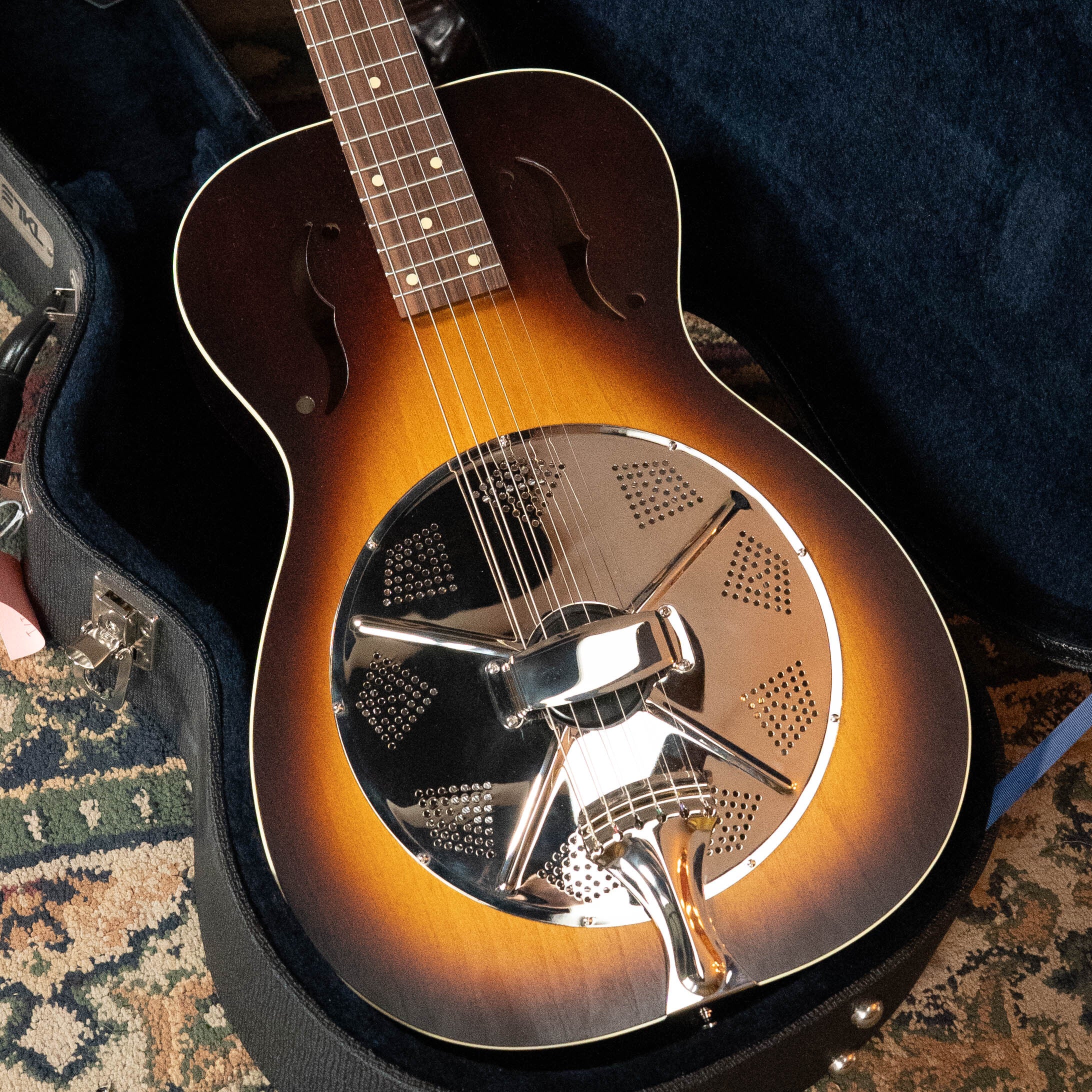 (Used) 2018 Beard Deco Phonic Model 47 All Finnish Birch Veneer Vintage Sunburst Resonator Guitar w/Electronics #2117