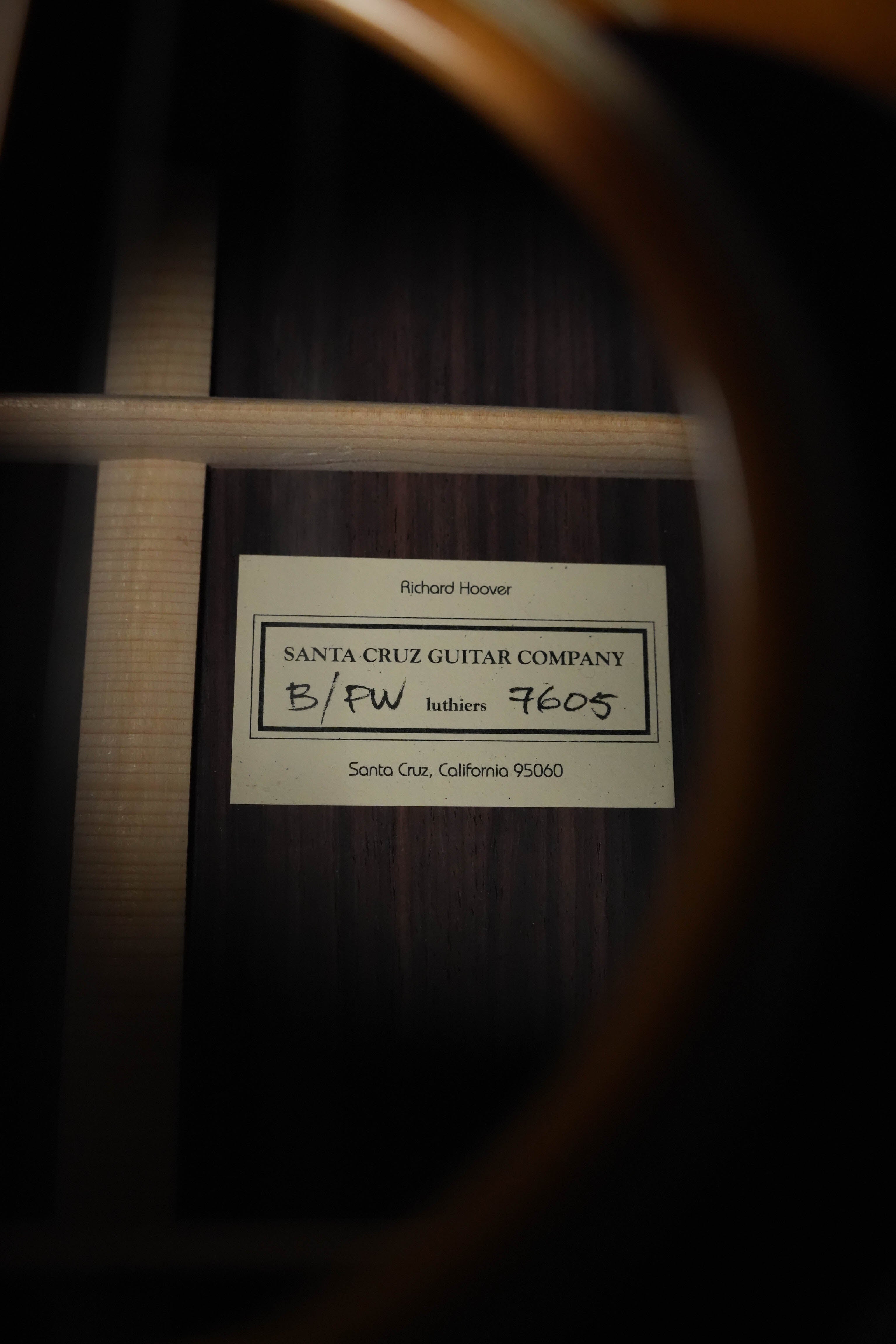 (Used) 2020 Santa Cruz Brad Paisley BPW Spruce/Rosewood Dreadnought Acoustic Guitar #7605