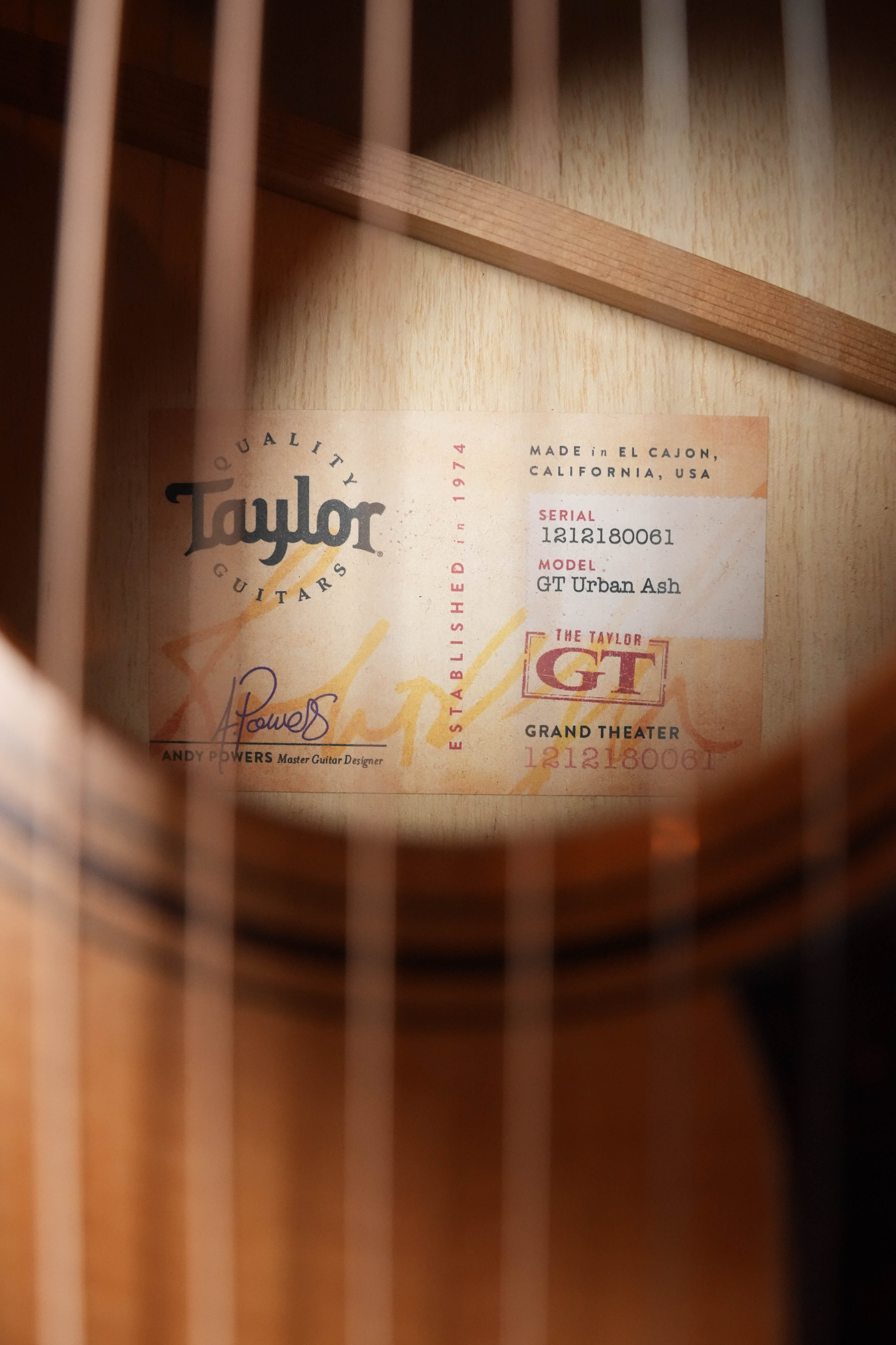 (Used) 2020 Taylor GT Urban Ash Solid Sitka Spruce/Solid Urban Ash Grand Theater Acoustic Guitar #0061