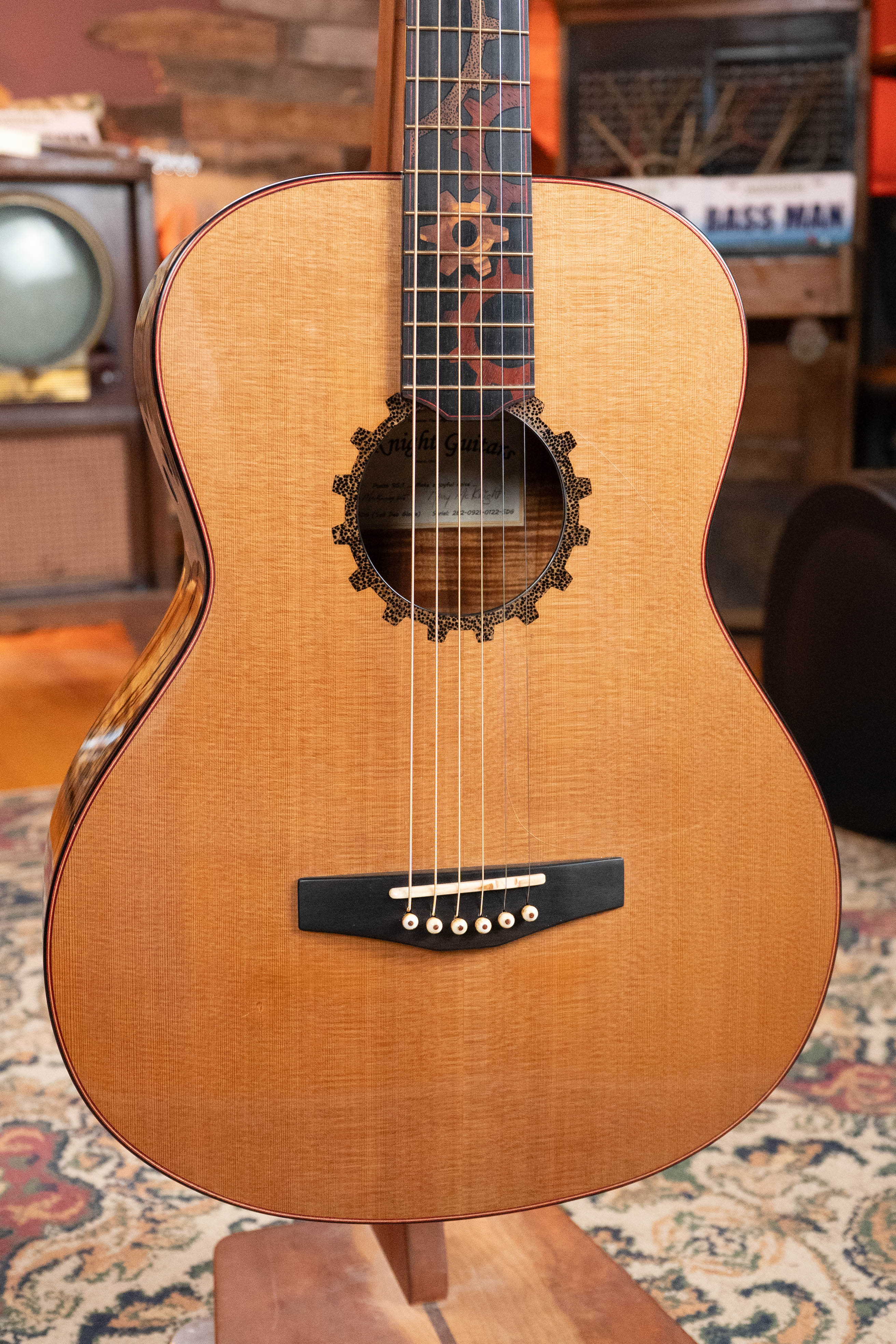 (Used) 2021 McKnight Solo De Gloria "SDG" Red Cedar/Tiger Myrtle Acoustic Guitar #0122