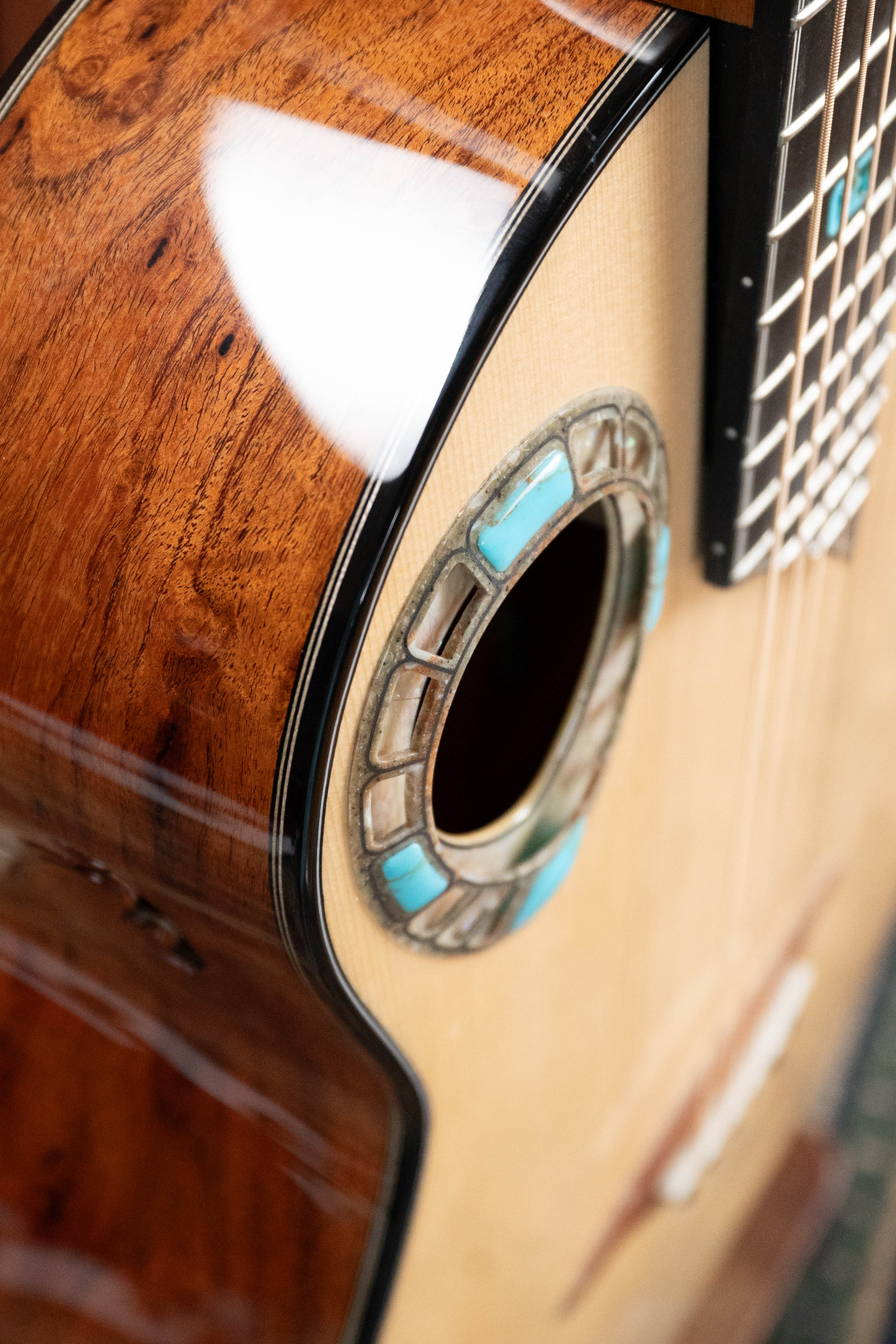 (Used) 2022 Lame Horse Big Hoss Alpine/Mesquite Beveled Edged Grand Auditorium Acoustic Guitar #3674