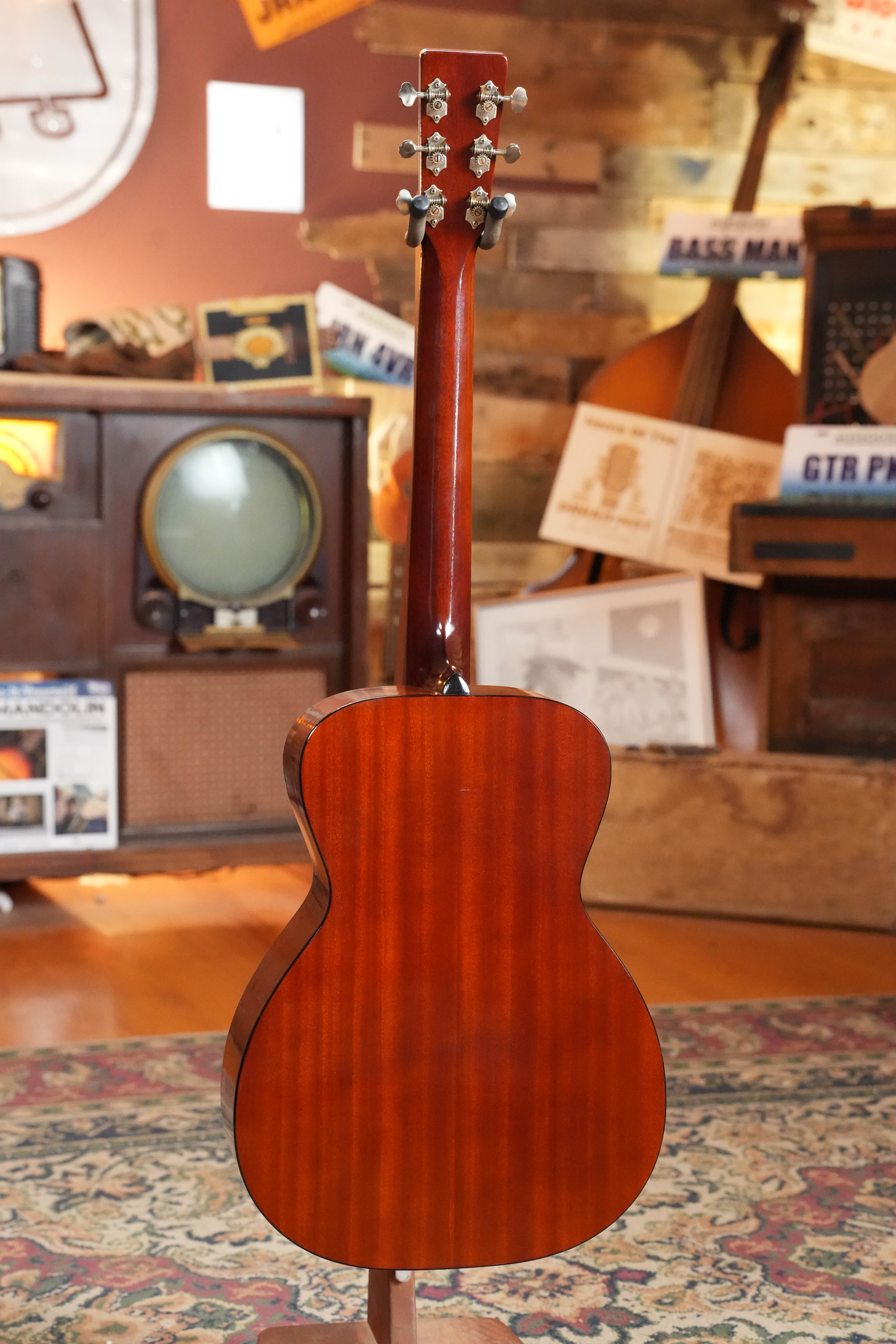 (Used) 2023 Atkin Dust Bowl Single O Mahogany/Mahogany Parlor Acoustic Guitar #2708