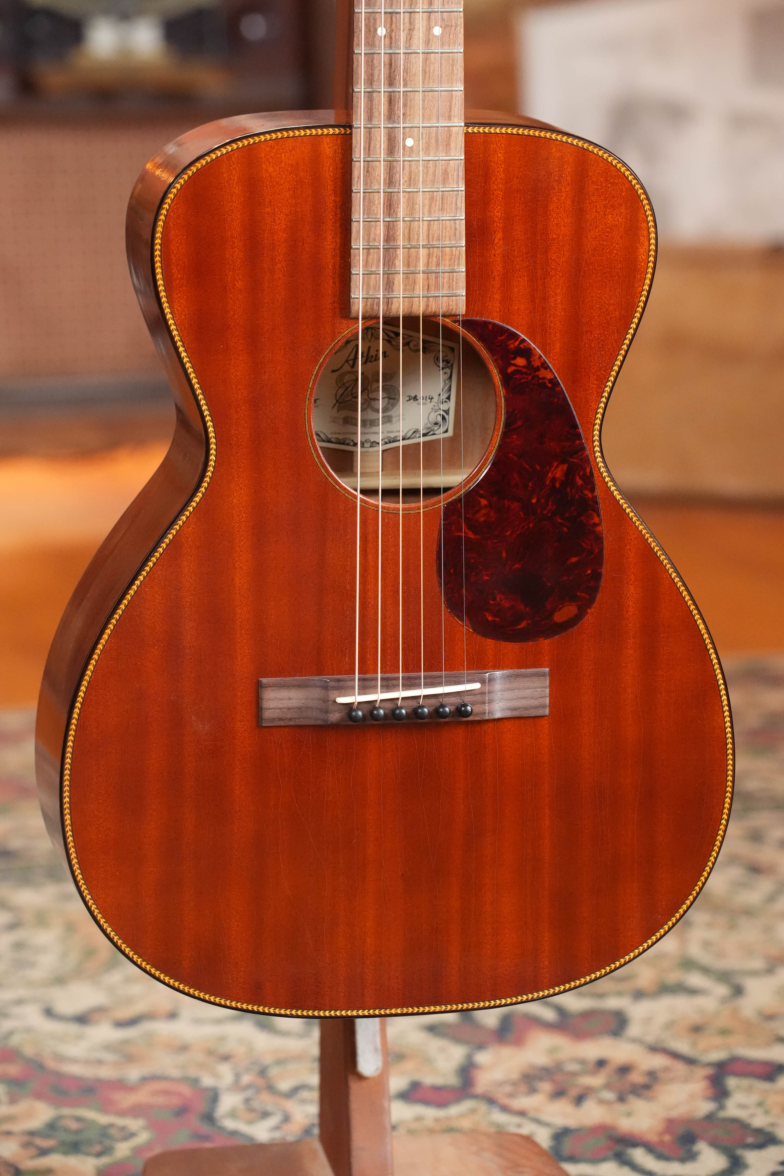 (Used) 2023 Atkin Dust Bowl Single O Mahogany/Mahogany Parlor Acoustic Guitar #2708