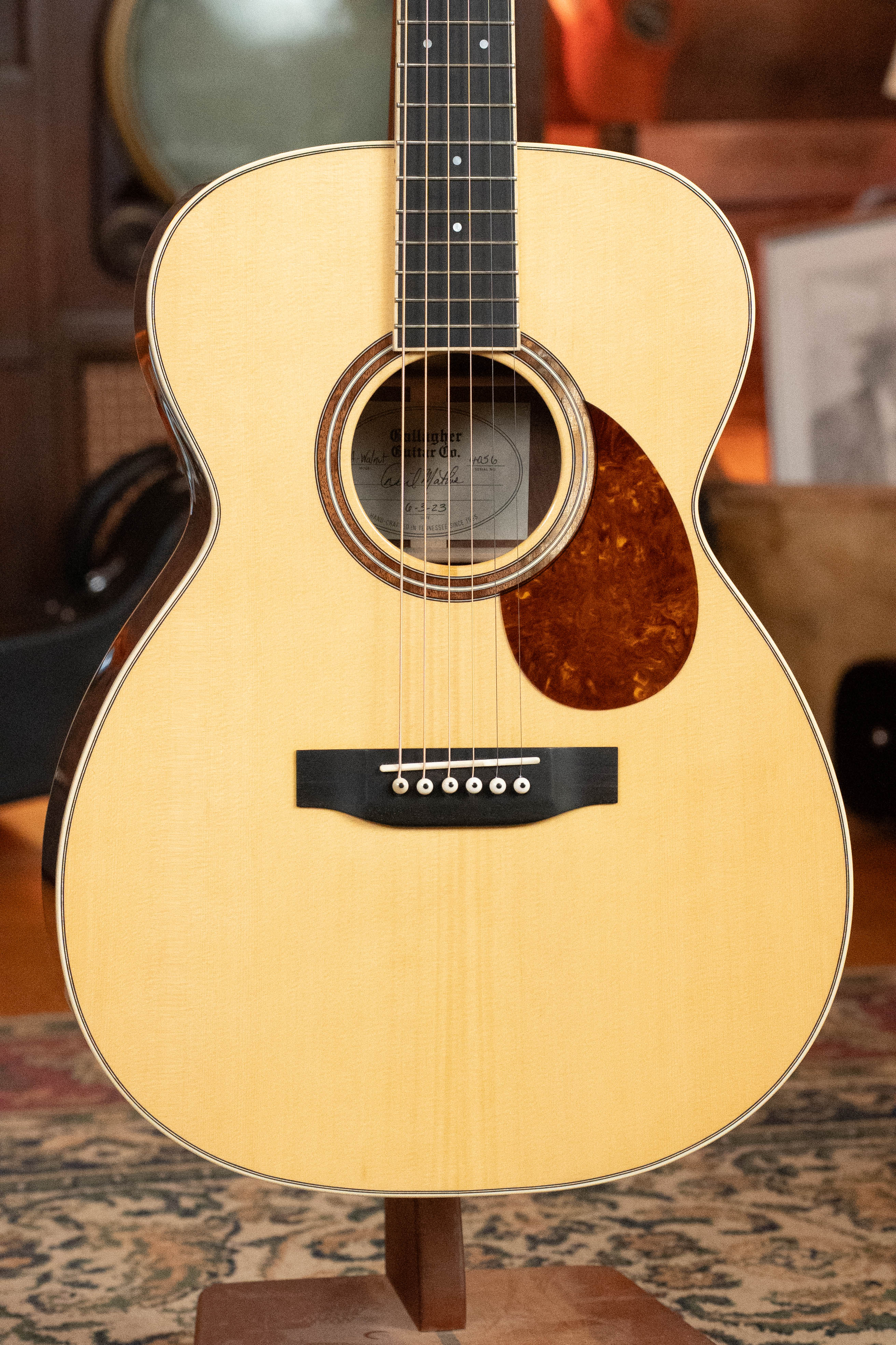 (Used) 2023 Gallagher GA-50 Sitka/Walnut Dreadnought Acoustic Guitar #4056