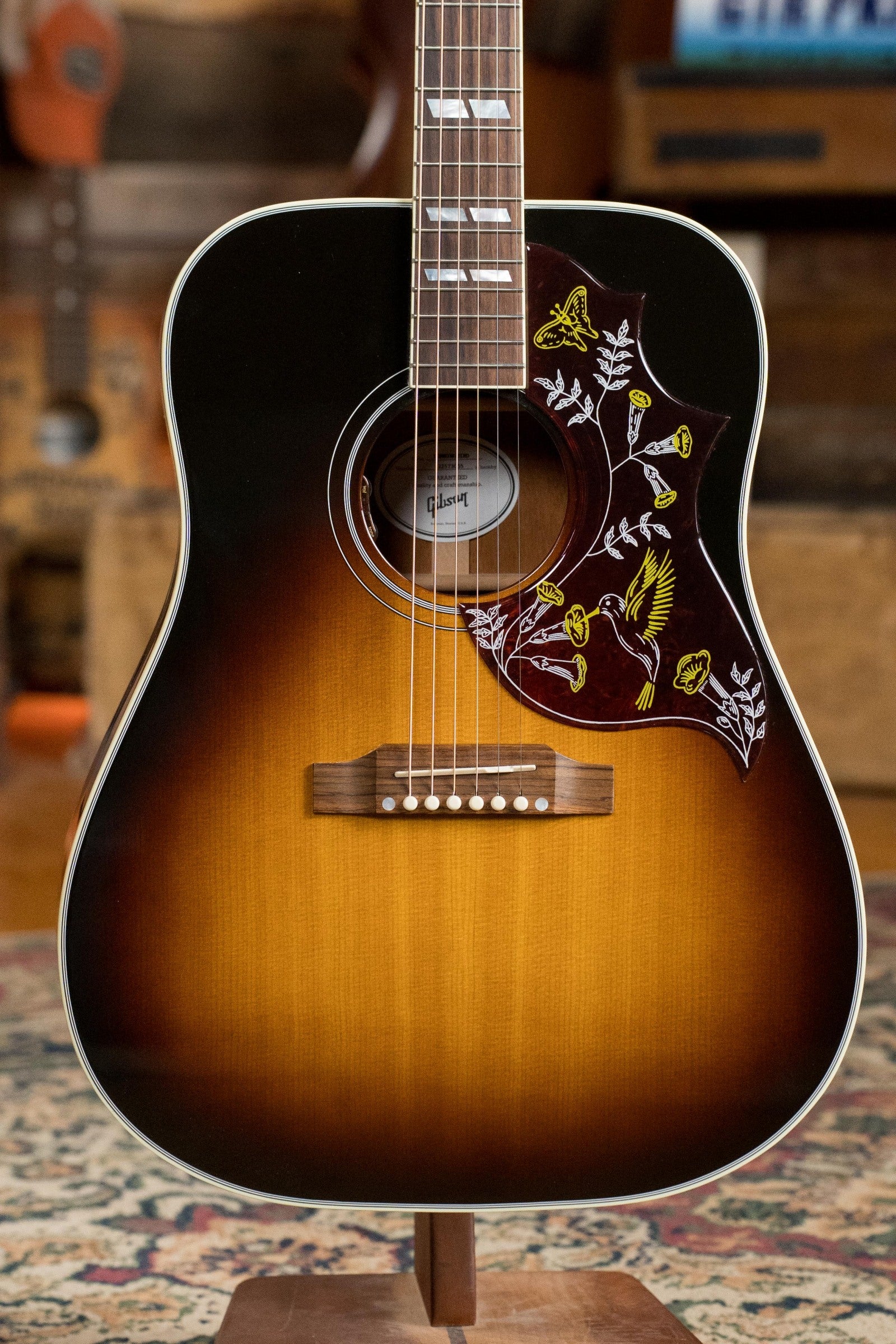 (Used) 2023 Gibson Standard Vintage Hummingbird Spruce/Mahogany Square Shoulder Dreadnought Guitar #3055